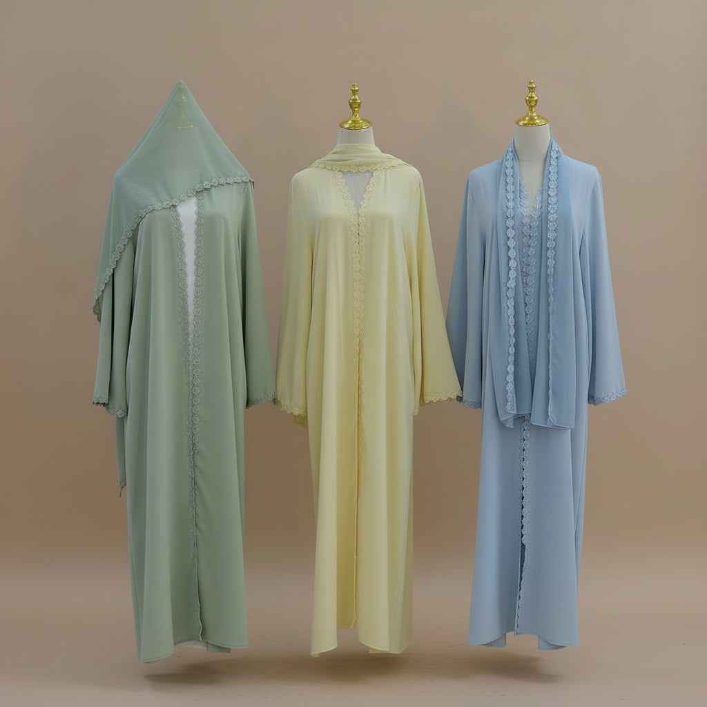 Yasmera Minimal Nida Abaya & Hijab Set, view 3