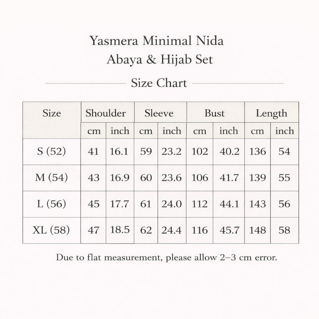 Yasmera Minimal Nida Abaya & Hijab Set, view 4