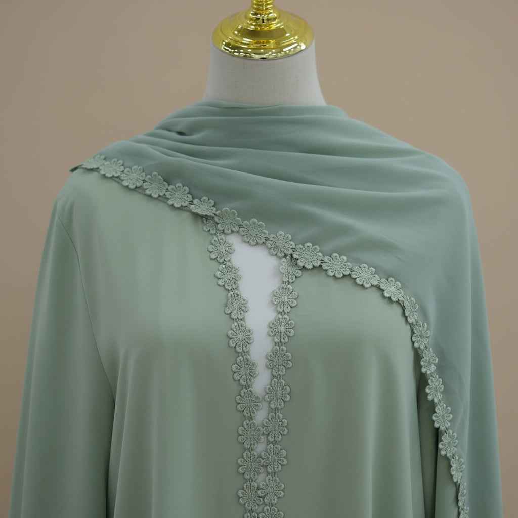 Yasmera Minimal Nida Abaya & Hijab Set, view 8