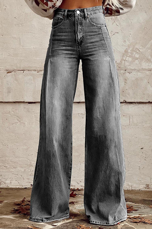 Margovil Distressed Wide Leg Fashion Denim Pants, view 2