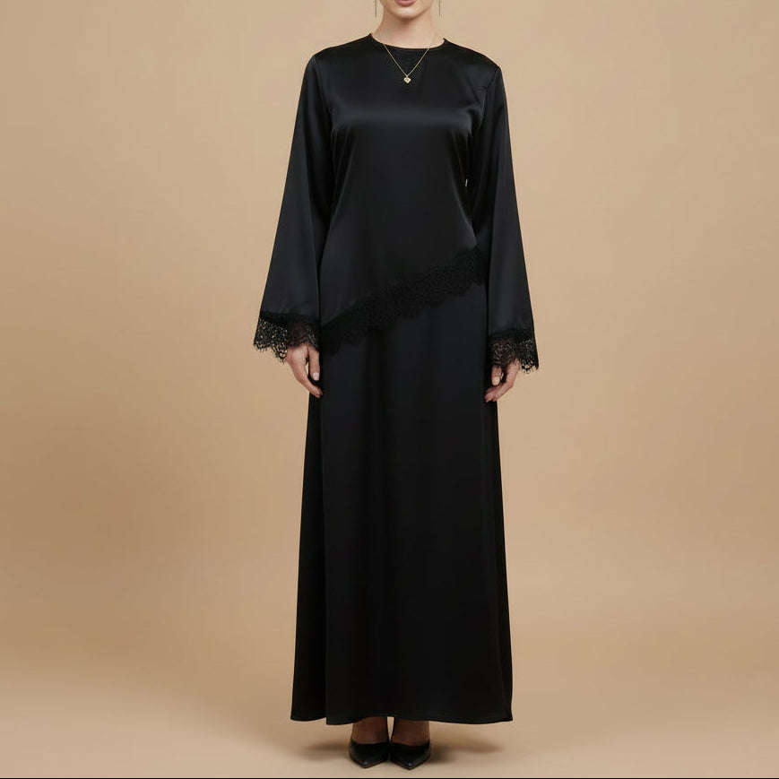 Celestine Satin Modest Co-Ord Set, view 2