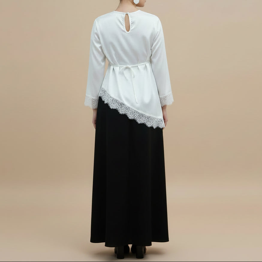 Celestine Satin Modest Co-Ord Set, view 8