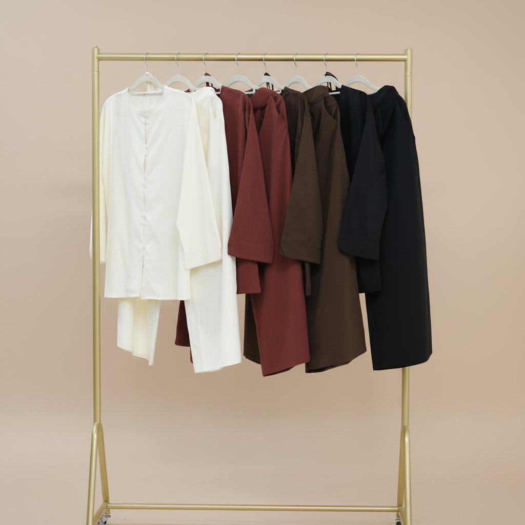 Elowen Tie-Waist Tunic & Wide-Leg Trouser Co-ord Set, view 2