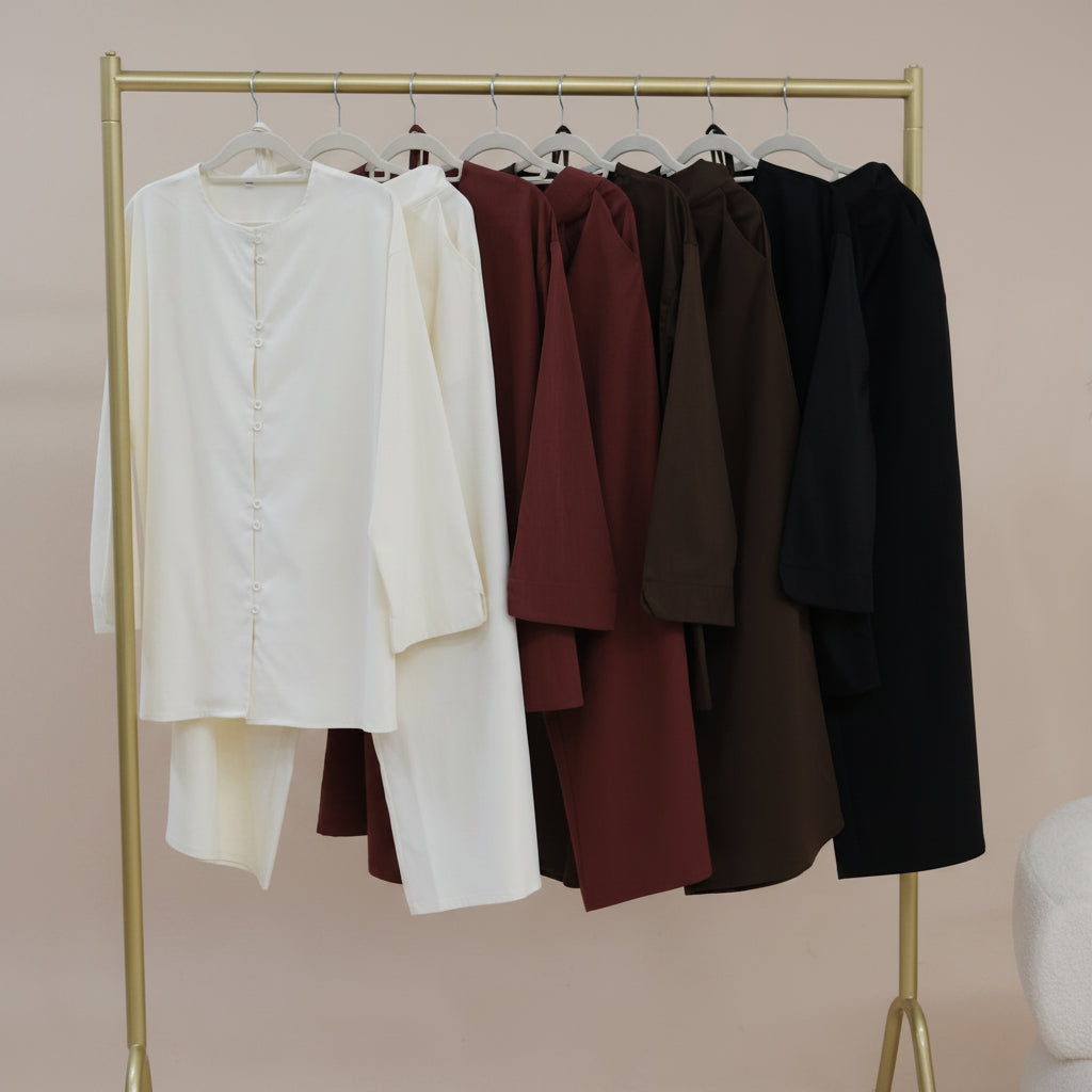 Elowen Tie-Waist Tunic & Wide-Leg Trouser Co-ord Set, view 7