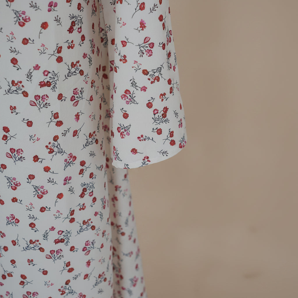 Rosalie Floral Modest Maxi Dress, view 4