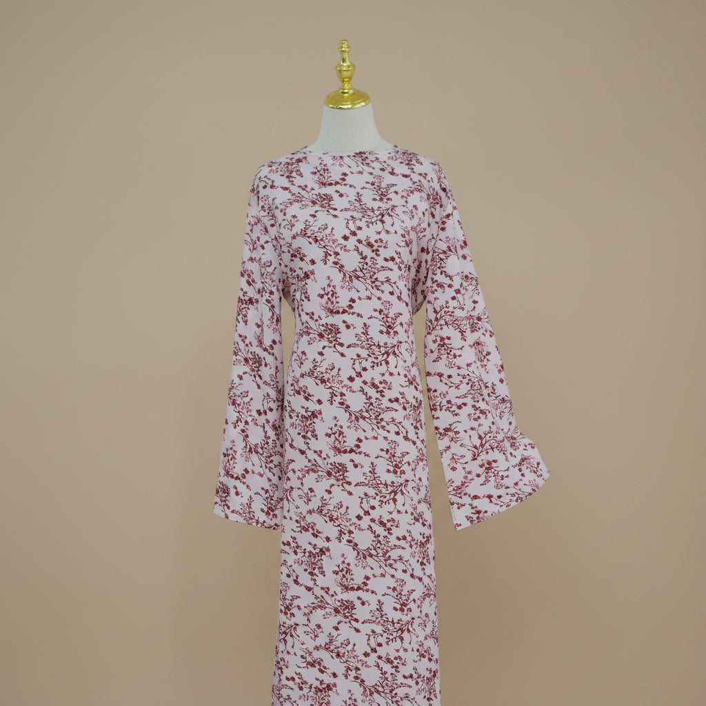 Amélie Botanical Modest Maxi Dress, view 6
