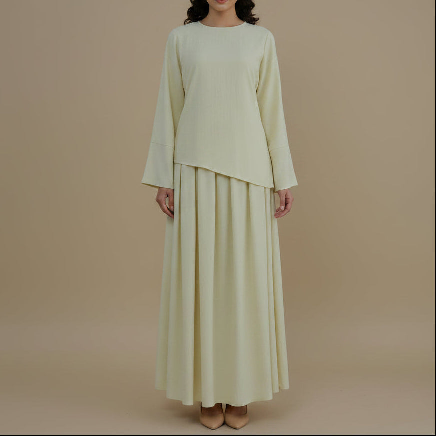 Liora Modest Tunic & Maxi Skirt Co-Ord Set, view 5