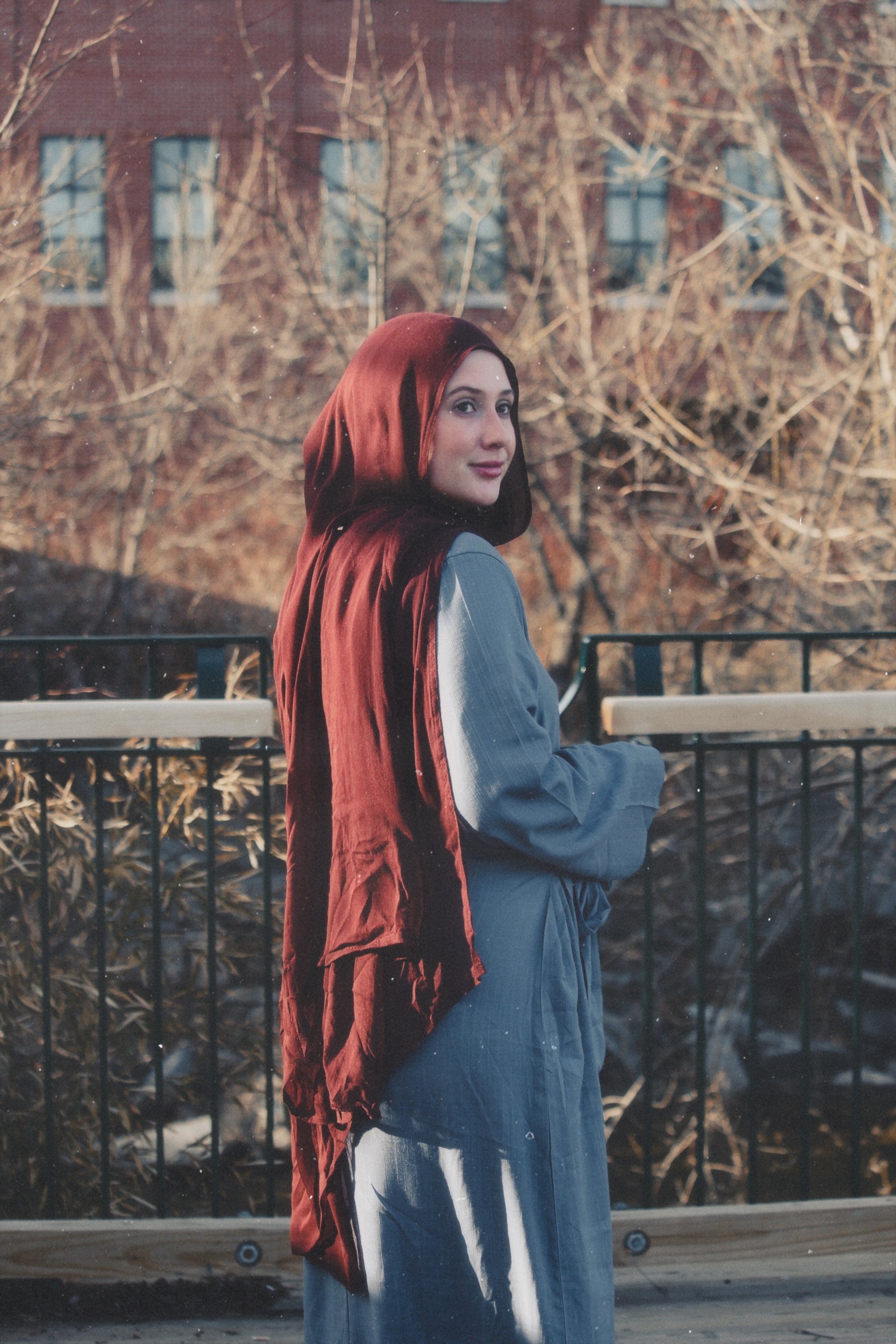 Iffah Linen Wrap Dress by M&N Couture