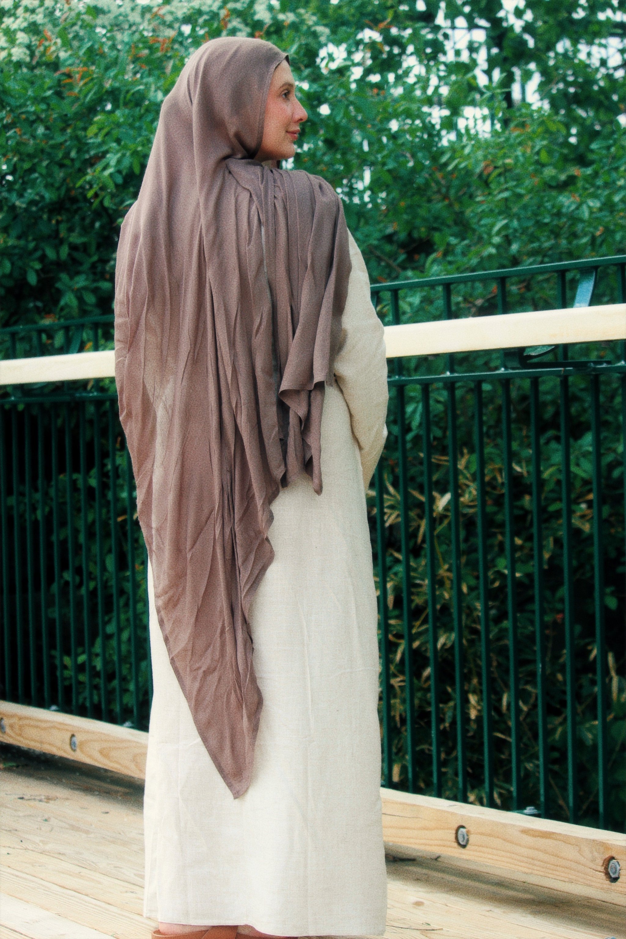 Iffah Linen Wrap Dress, view 4