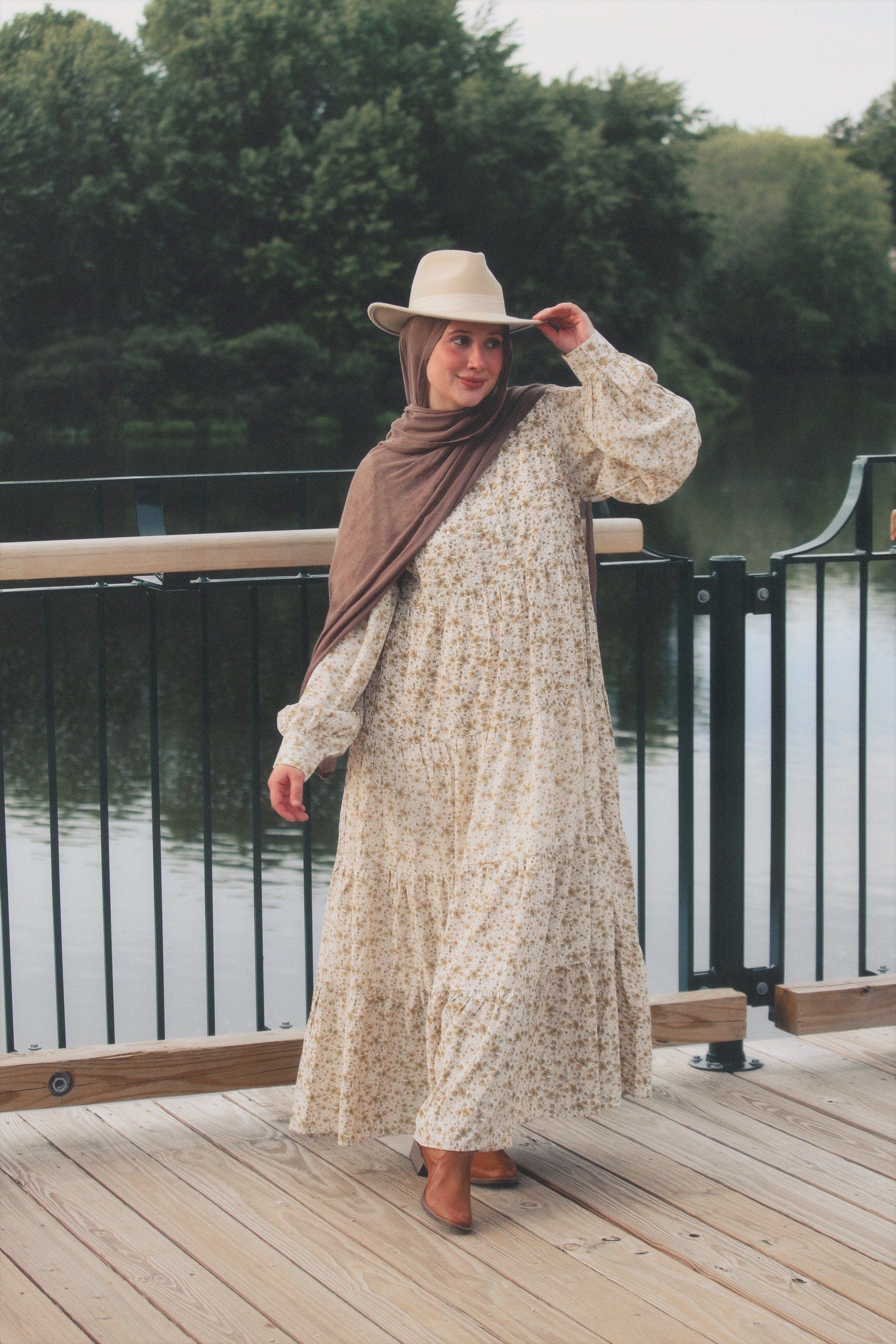 Zahra Floral Maxi Dress by M&N Couture