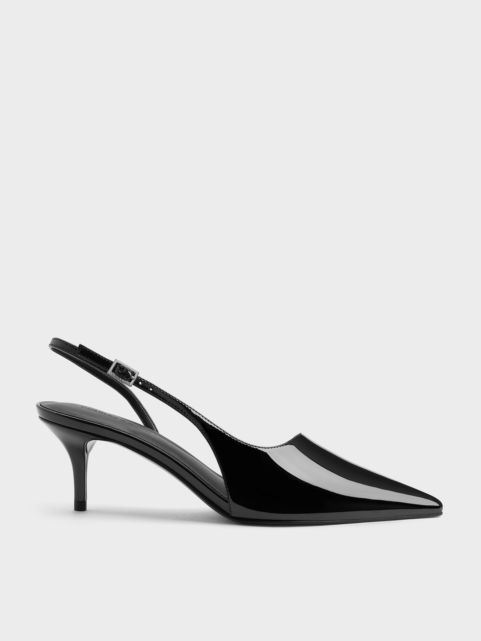 CHARLES & KEITH - Patent Pointed Slingback Pumps by Charles & Keith US