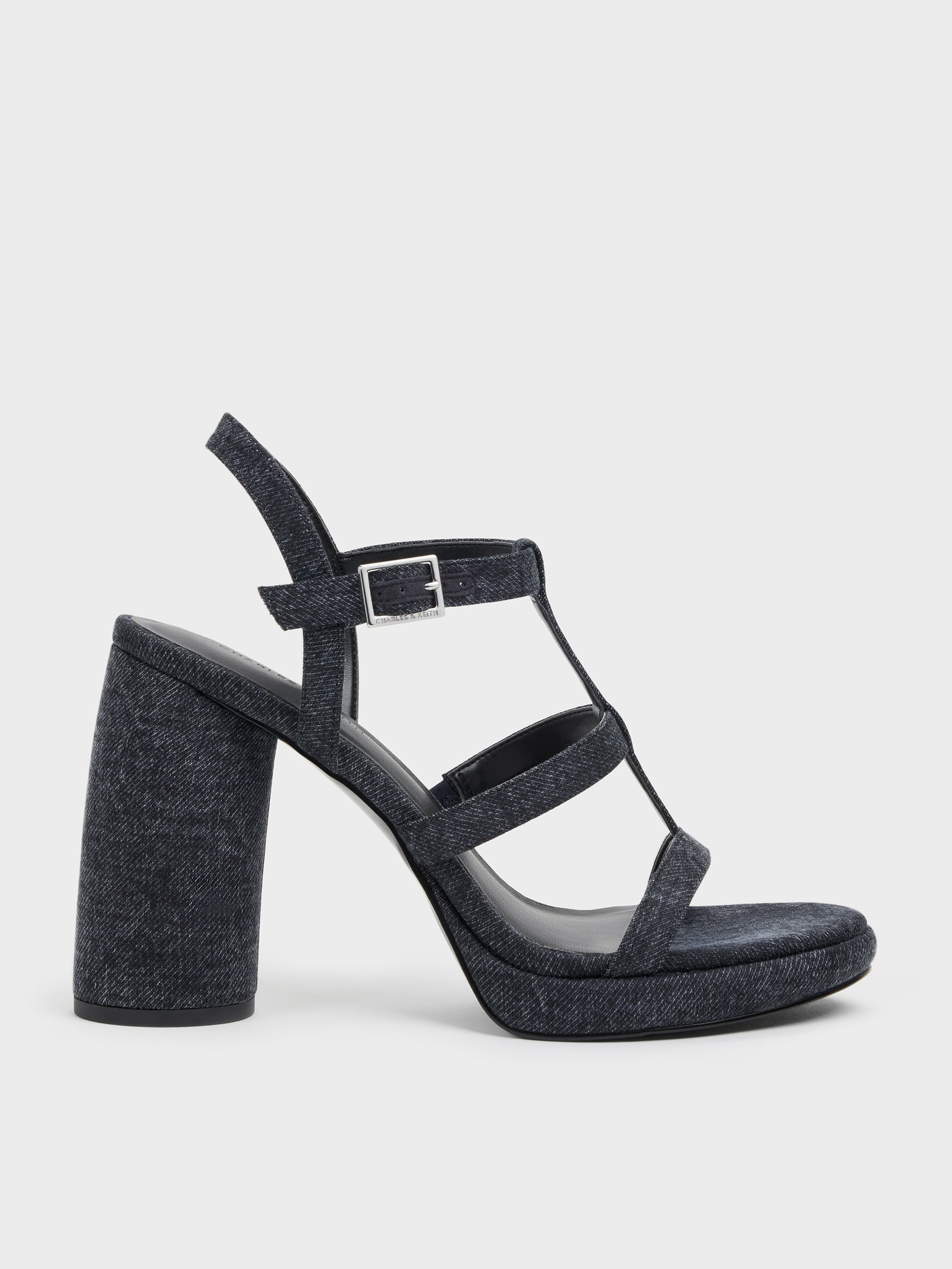 CHARLES & KEITH - Aether Denim Platform Sandals by Charles & Keith US