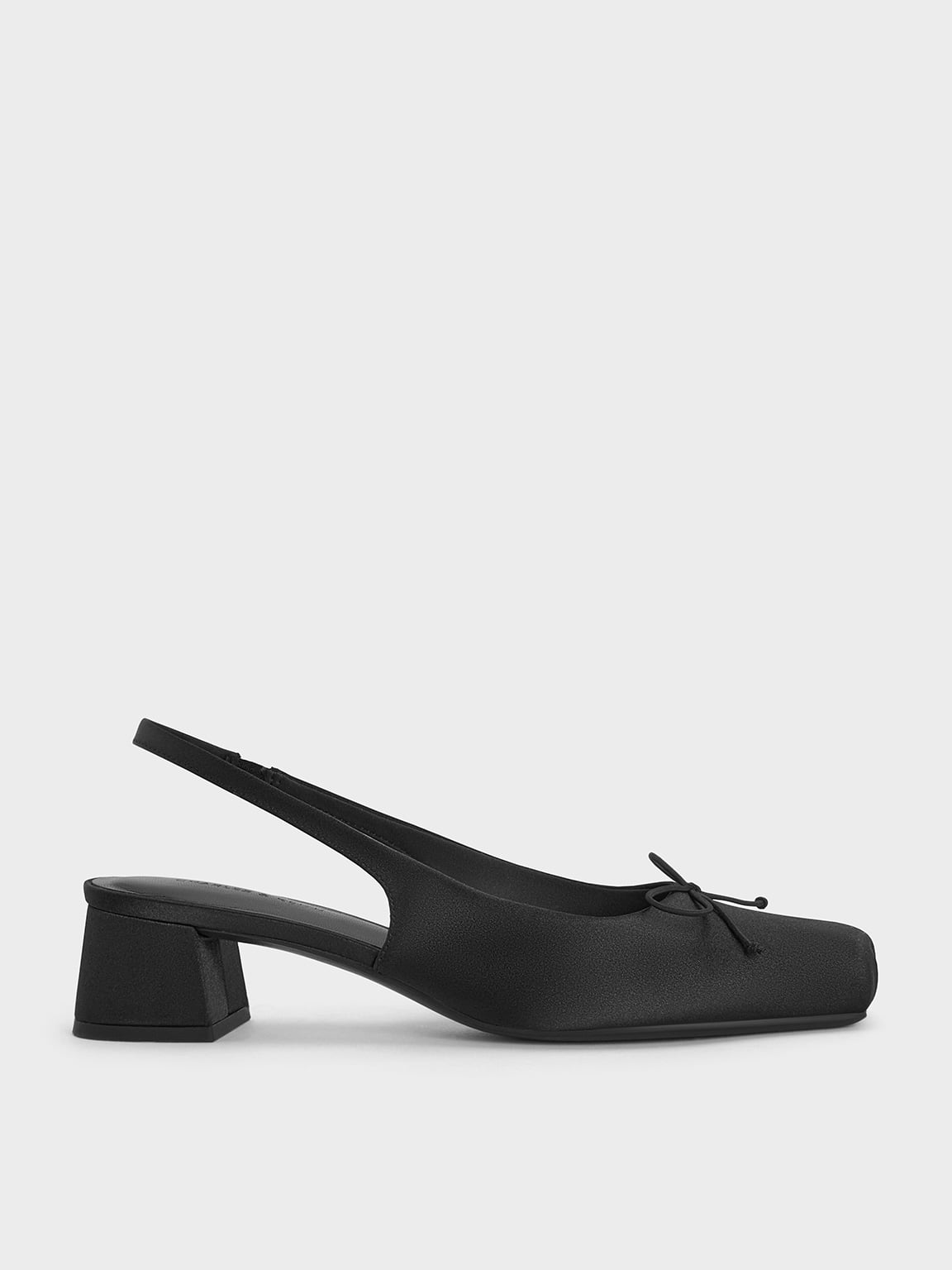 CHARLES & KEITH - Sadira Satin Slingback Pumps by Charles & Keith US