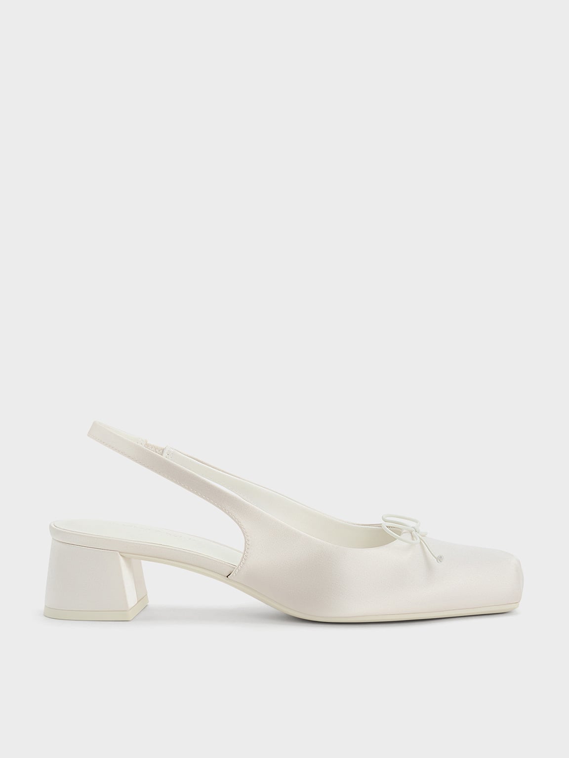 CHARLES & KEITH - Sadira Satin Slingback Pumps by Charles & Keith US