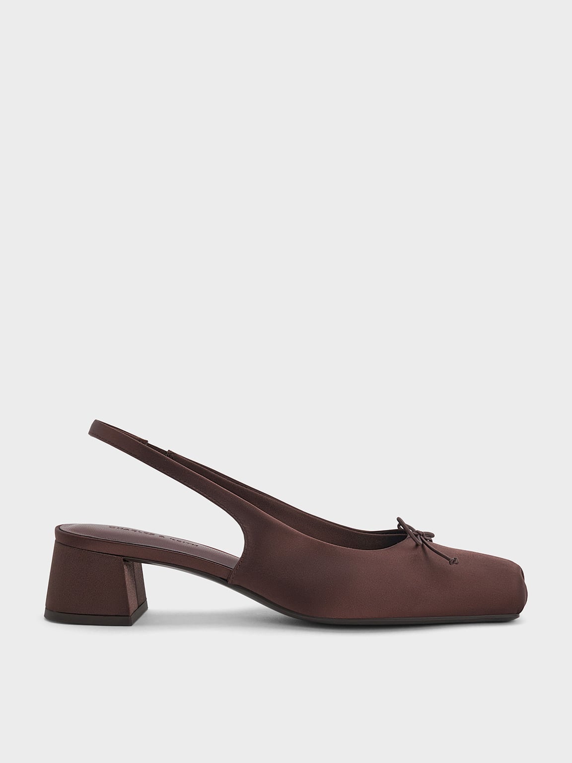 CHARLES & KEITH - Sadira Satin Slingback Pumps by Charles & Keith US