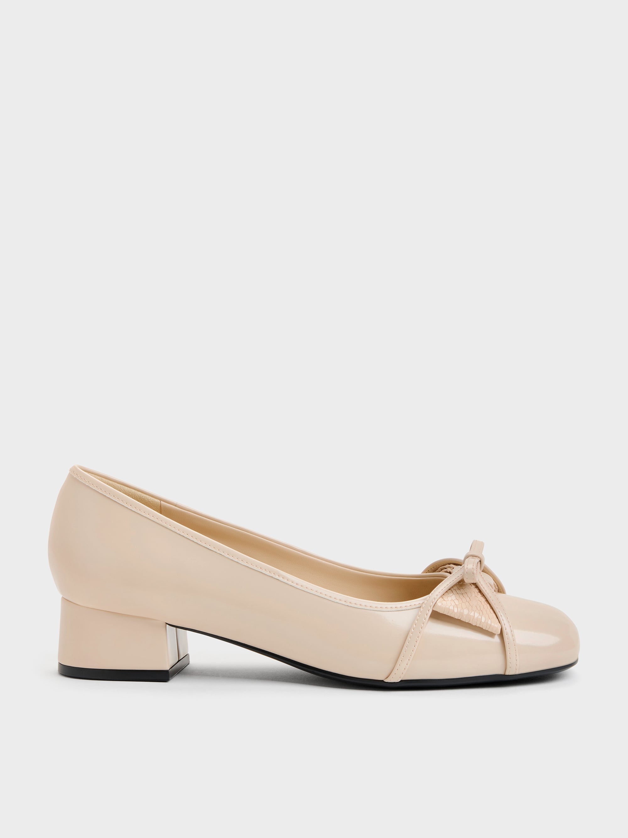CHARLES & KEITH - Bettina Double-Bow Pumps by Charles & Keith US