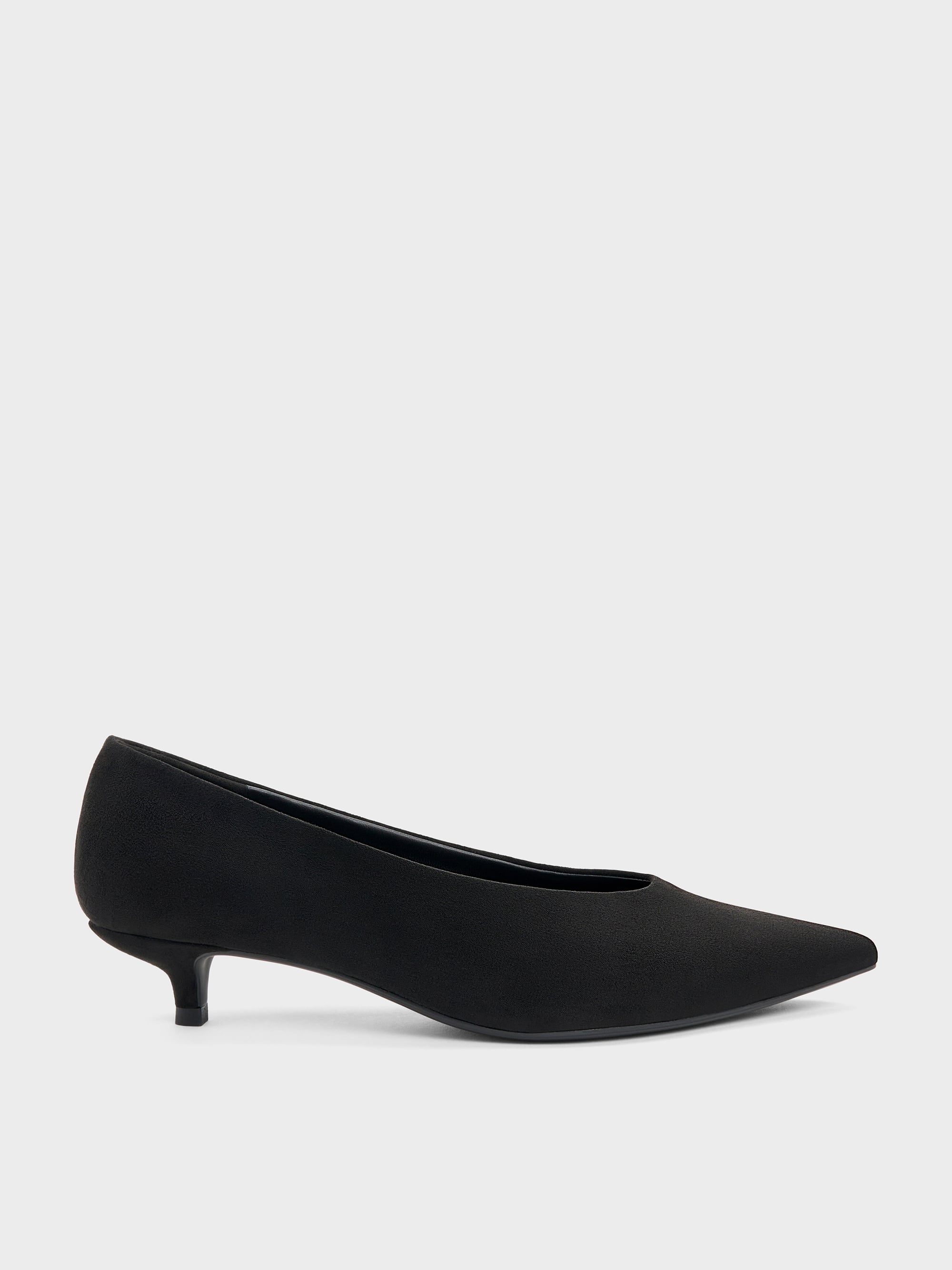CHARLES & KEITH - Emelia Faux Suede Kitten Heels by Charles & Keith US