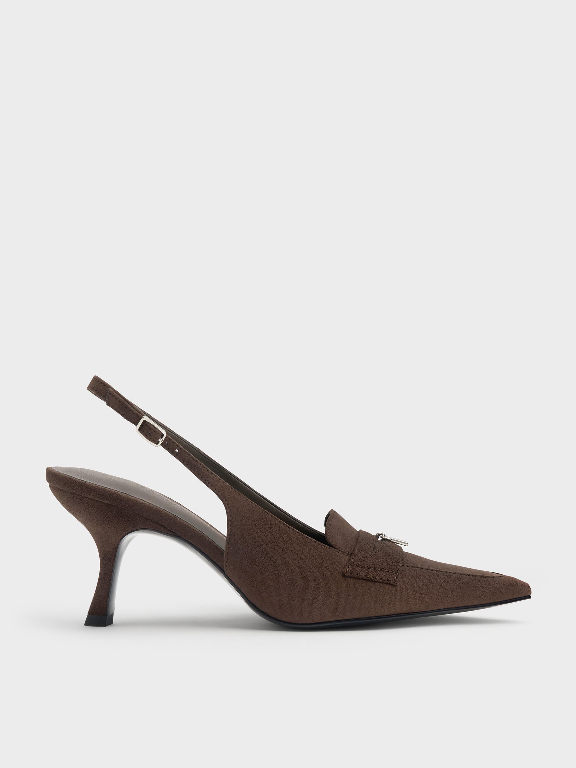 CHARLES & KEITH - Griselda Faux Suede Slingback Pumps by Charles & Keith US