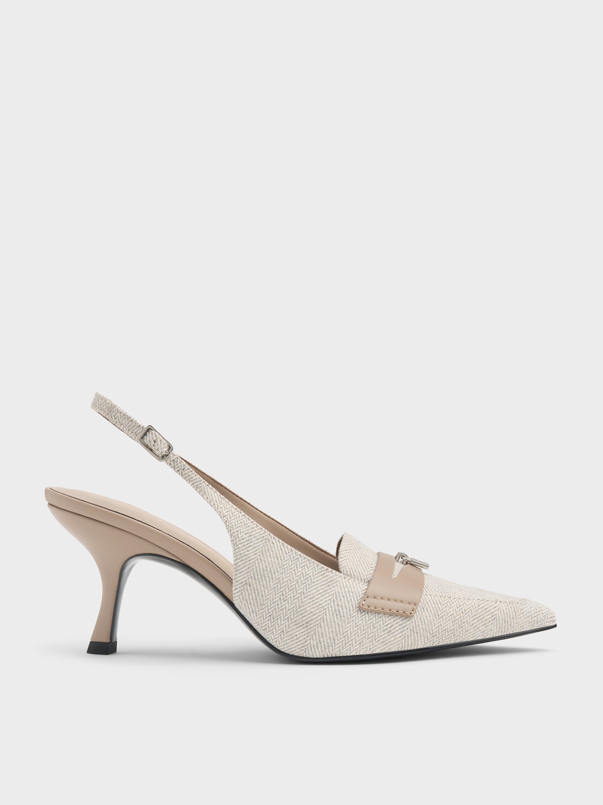 CHARLES & KEITH - Griselda Two-Tone Slingback Pumps by Charles & Keith US