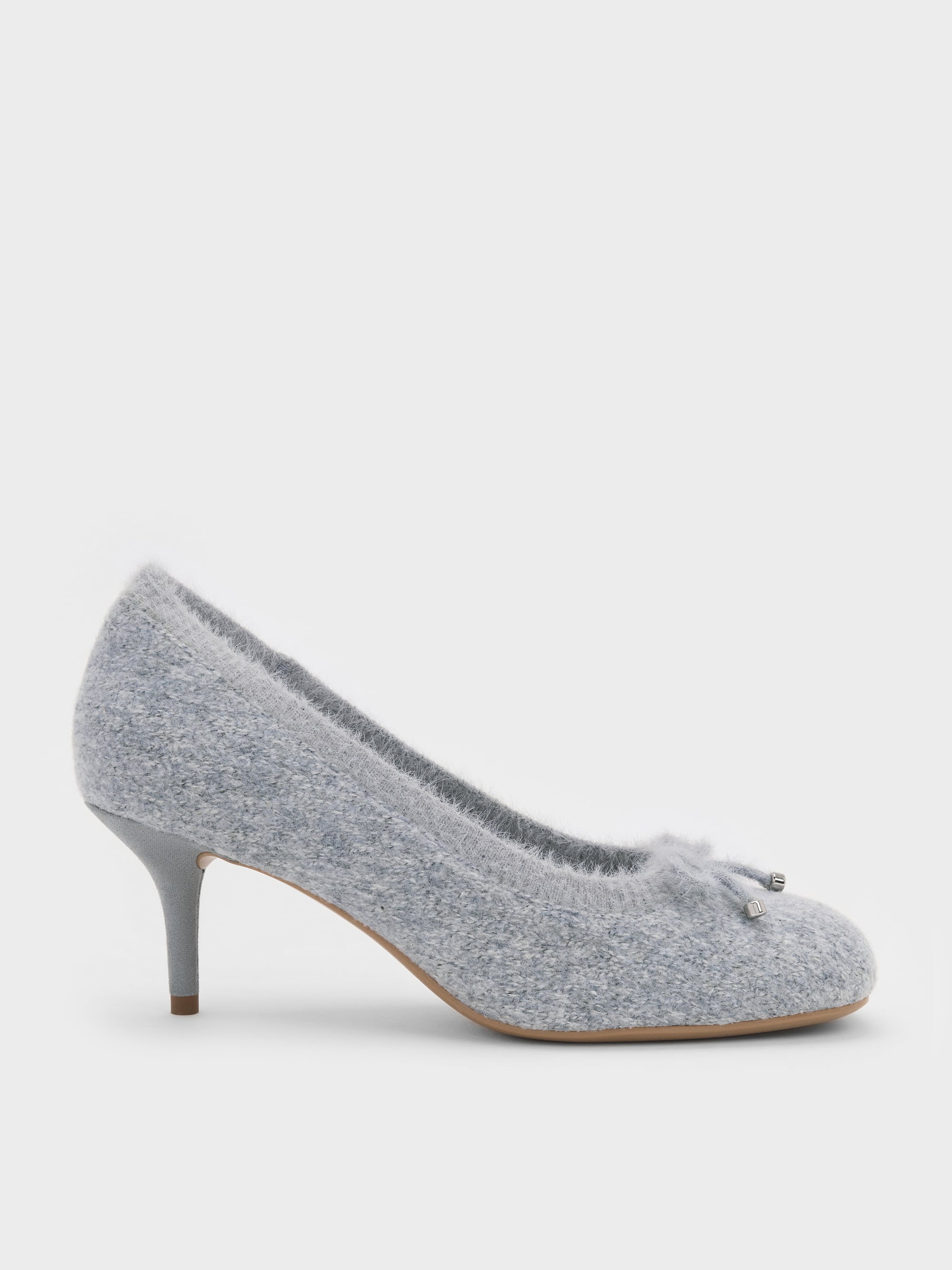 CHARLES & KEITH - Knitted Bow Pumps by Charles & Keith US