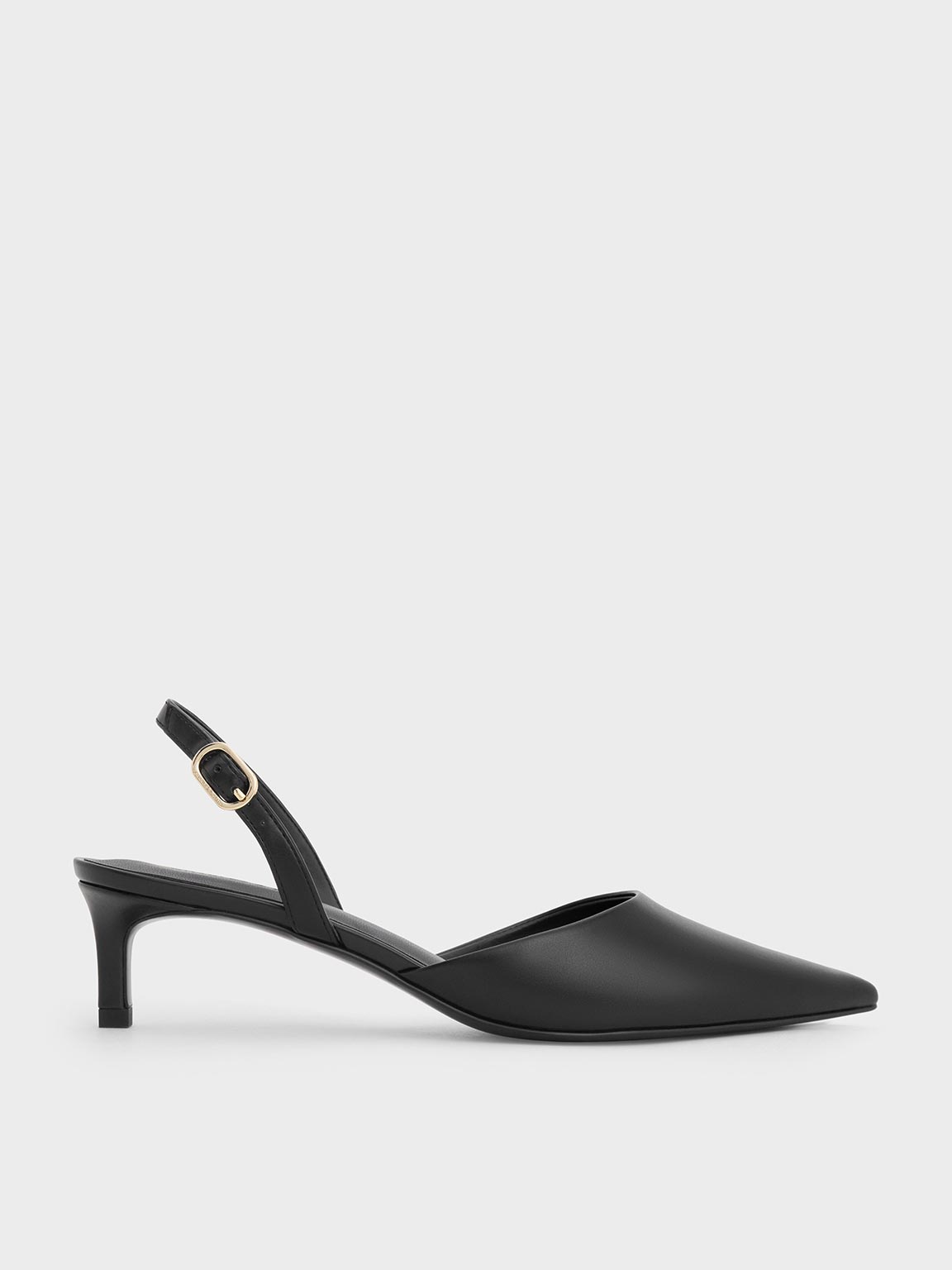 CHARLES & KEITH - Pointed Slingback Kitten Heels by Charles & Keith US