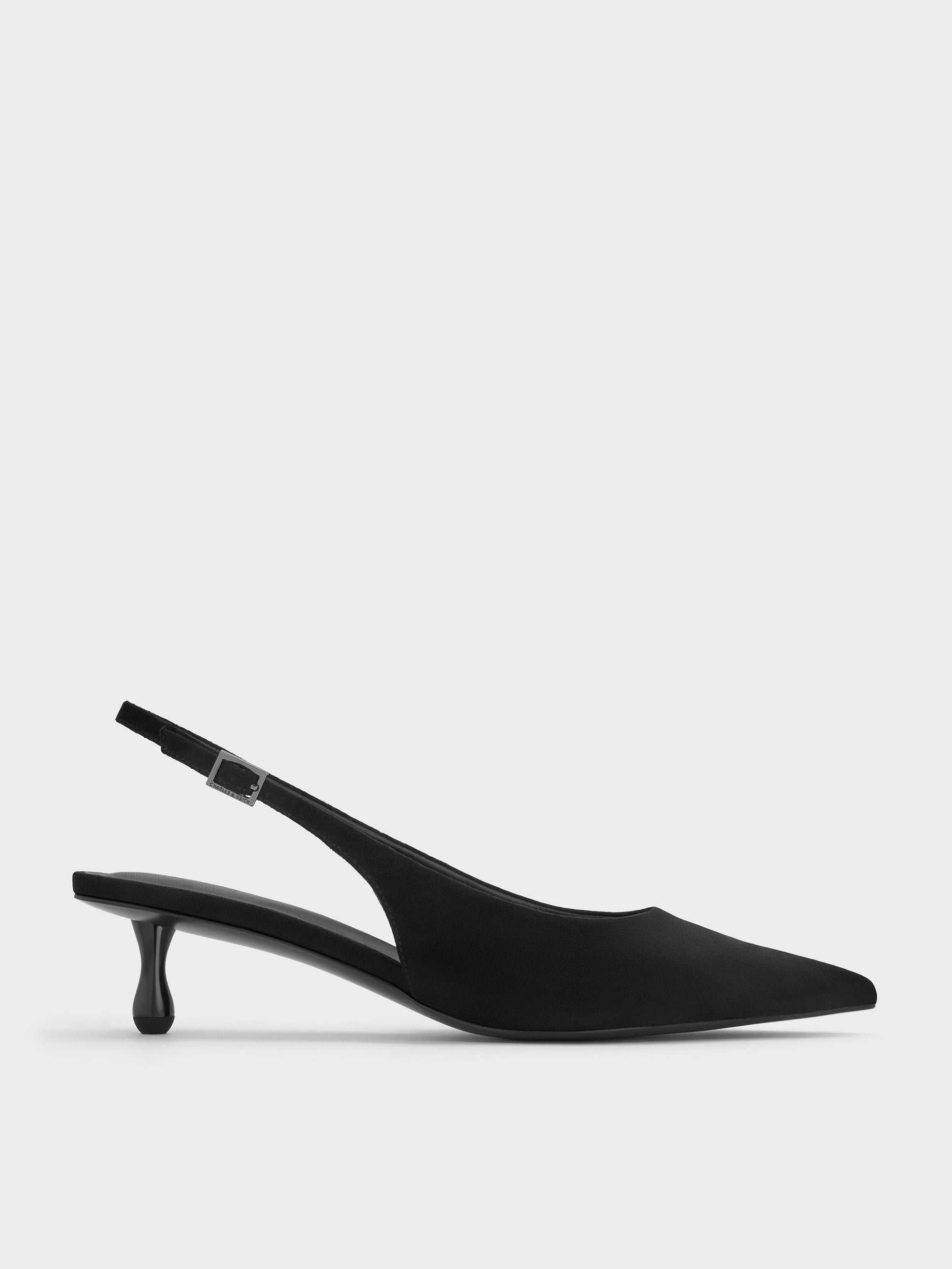 CHARLES & KEITH - Ruthie Faux Suede Slingback Pumps by Charles & Keith US