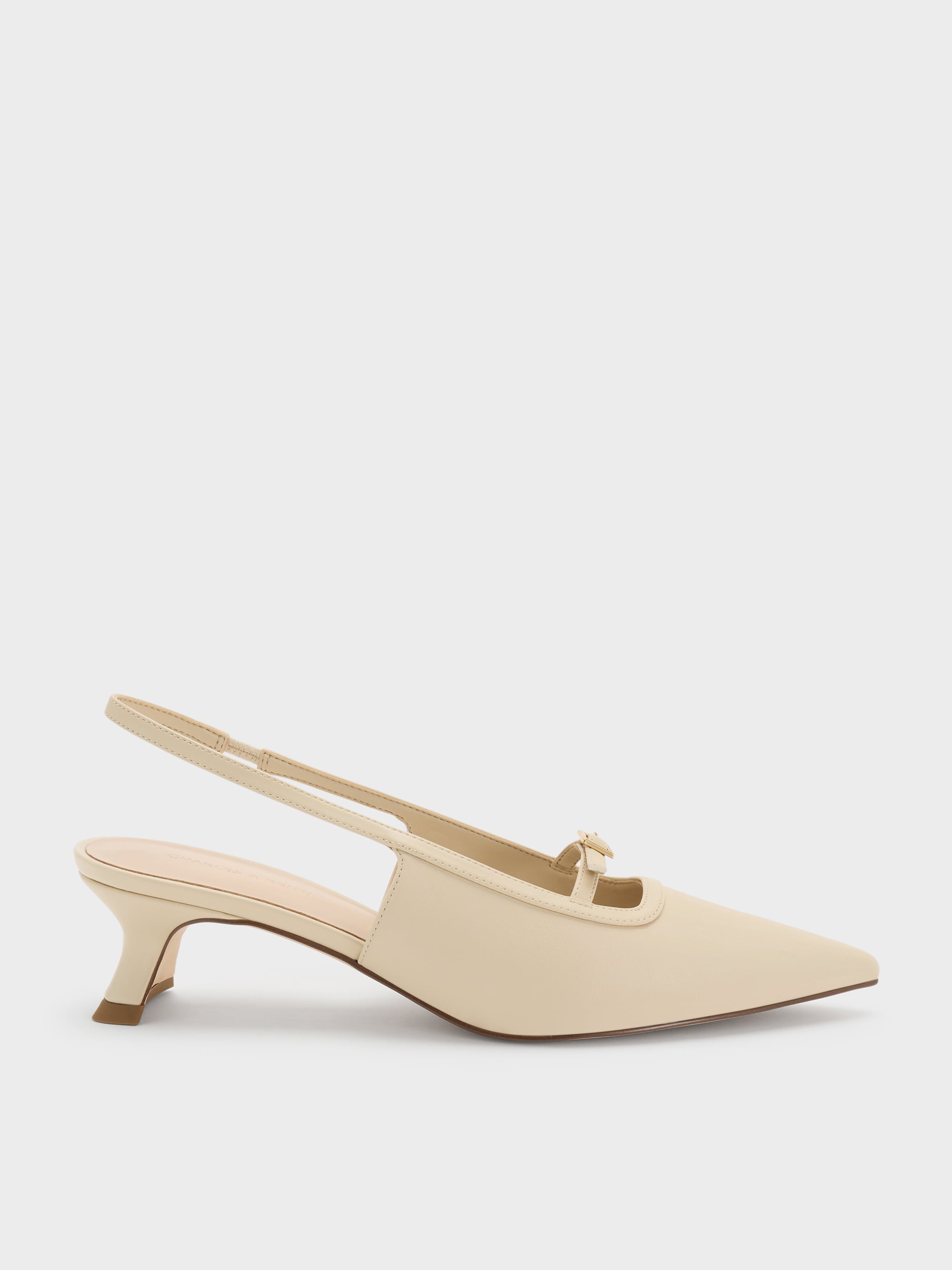 CHARLES & KEITH - Buckle-Strap Slingback Pumps by Charles & Keith US