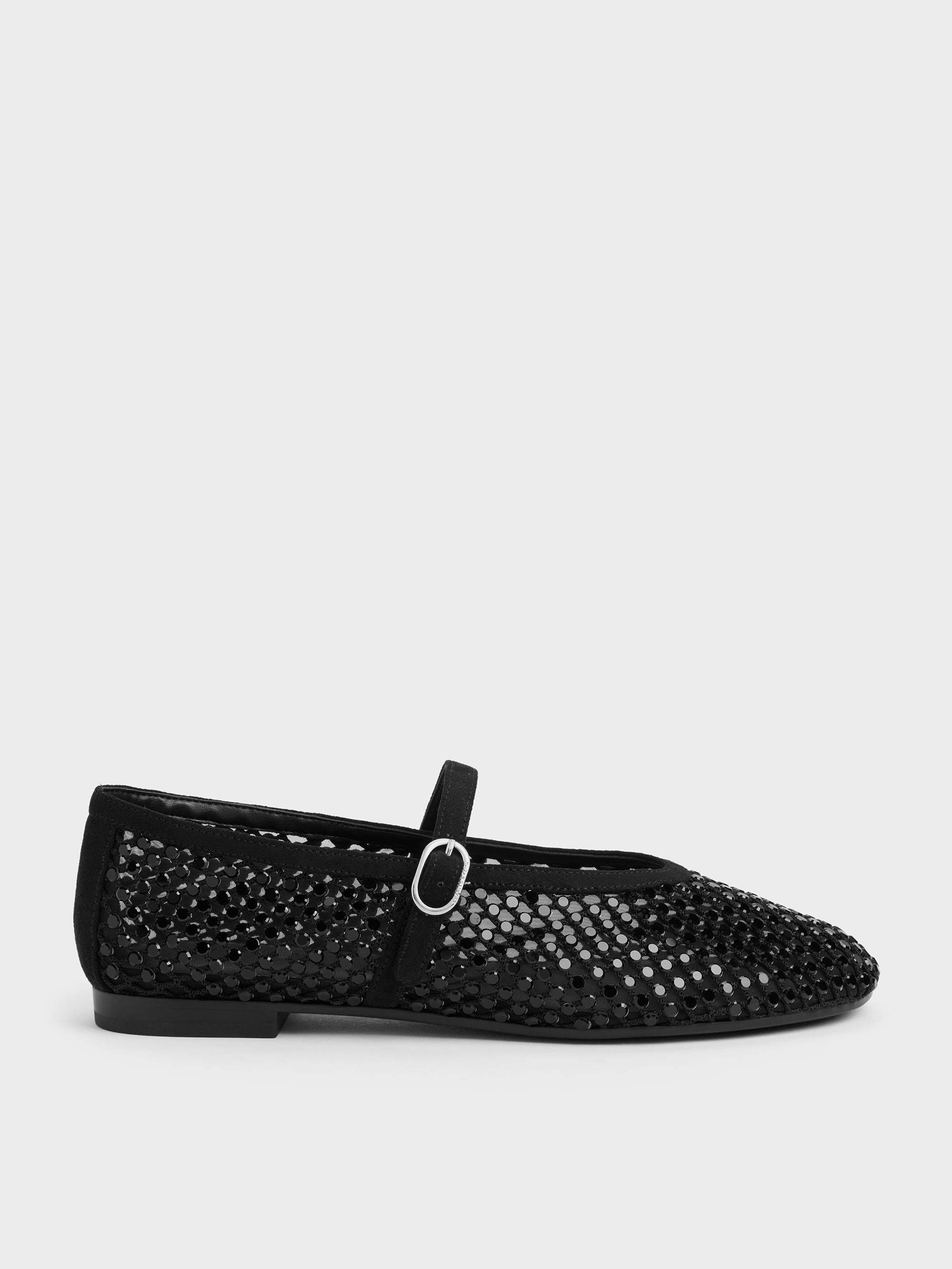 CHARLES & KEITH - Maggie Mesh Crystal Mary Janes by Charles & Keith US