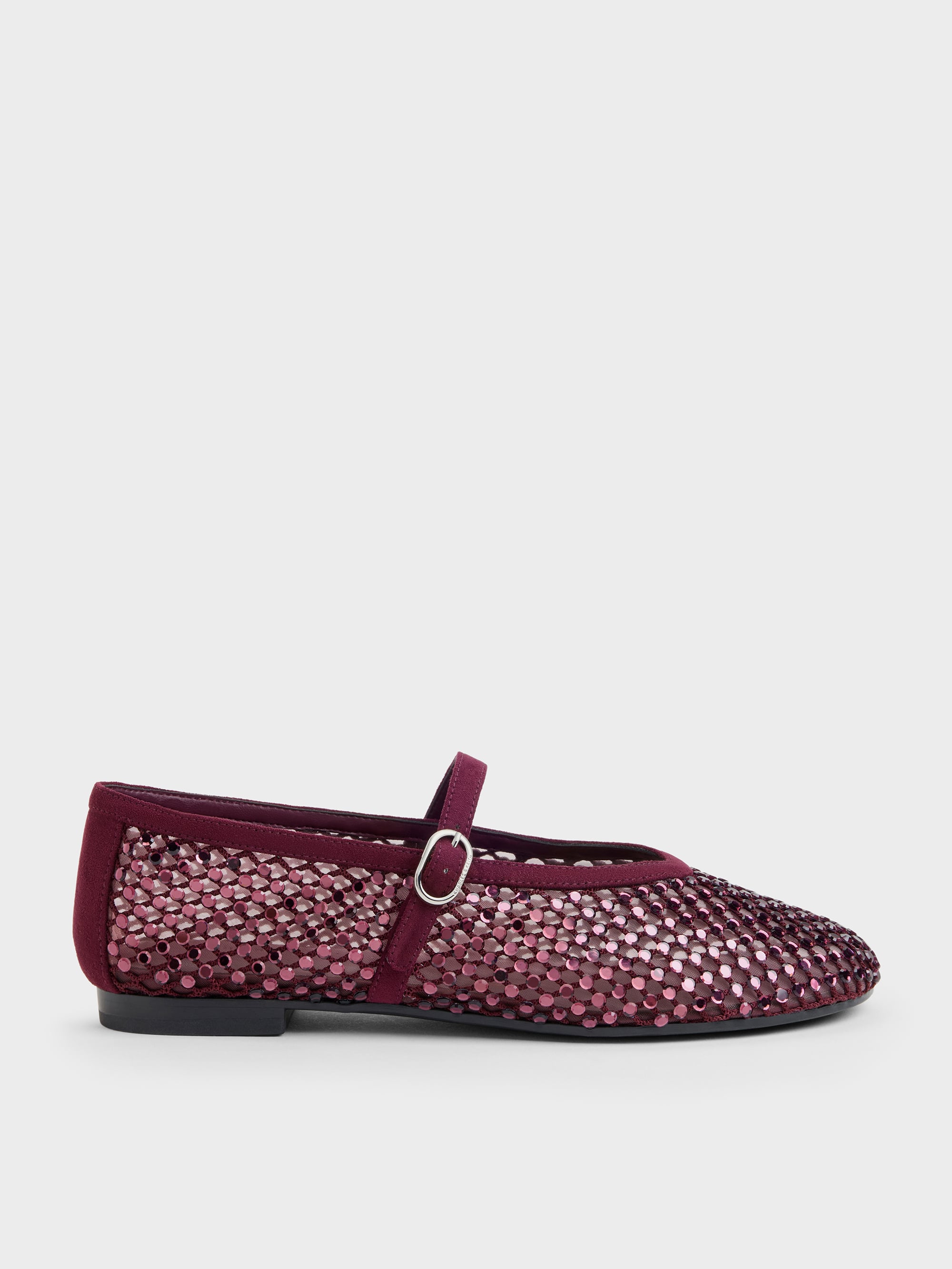 CHARLES & KEITH - Maggie Mesh Crystal Mary Janes by Charles & Keith US