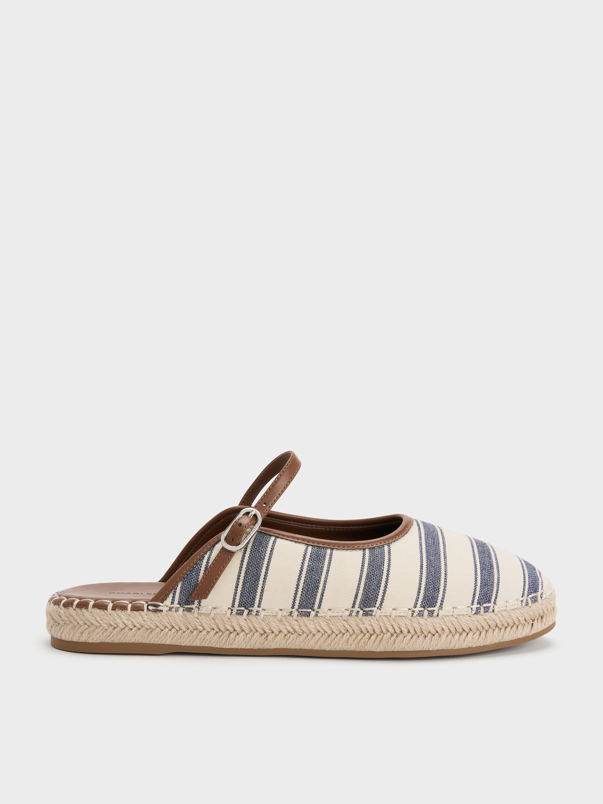 CHARLES & KEITH - Striped Mary Jane Espadrille Mules by Charles & Keith US