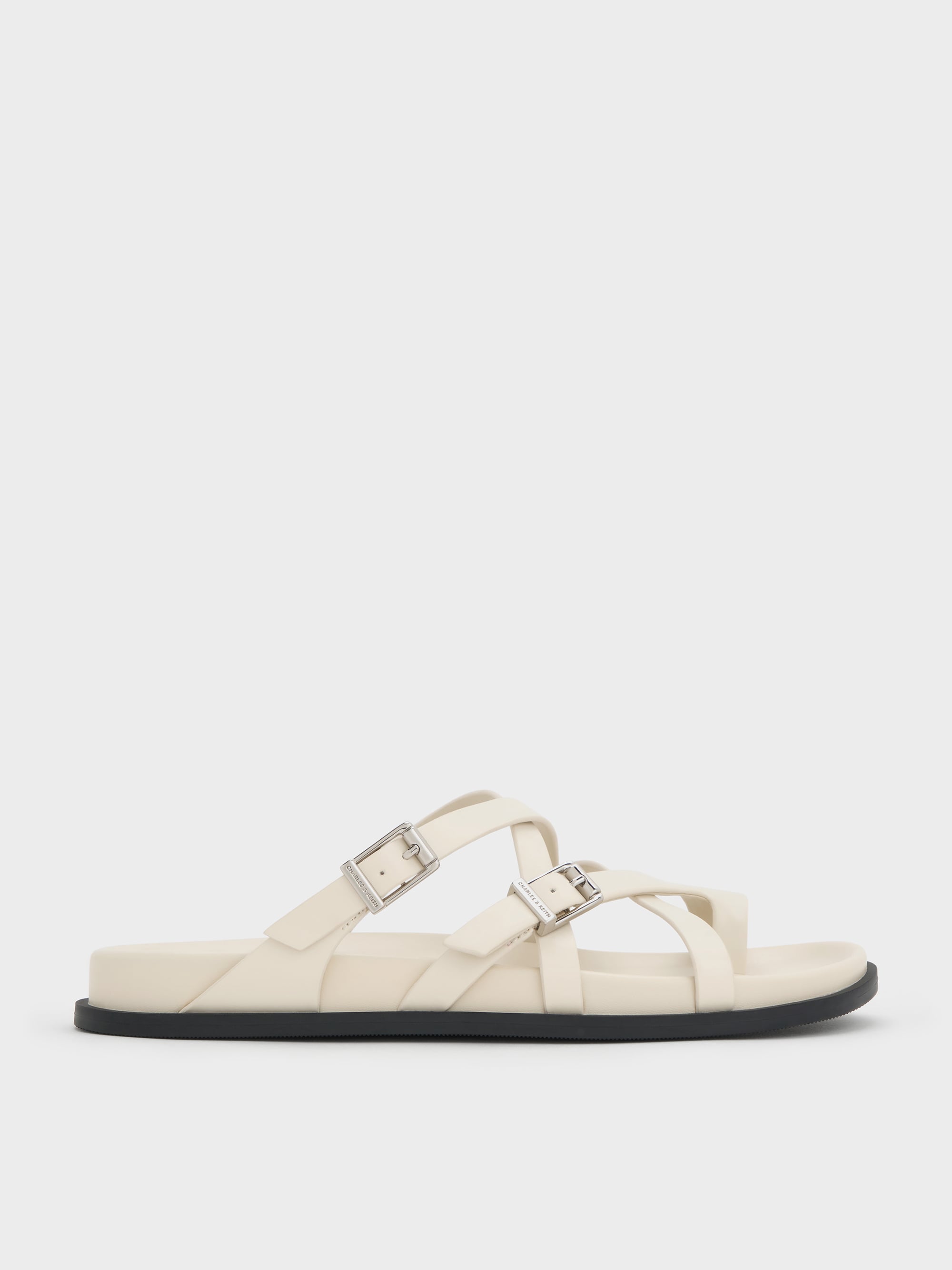 CHARLES & KEITH - Crossover Toe-Ring Sandals by Charles & Keith US