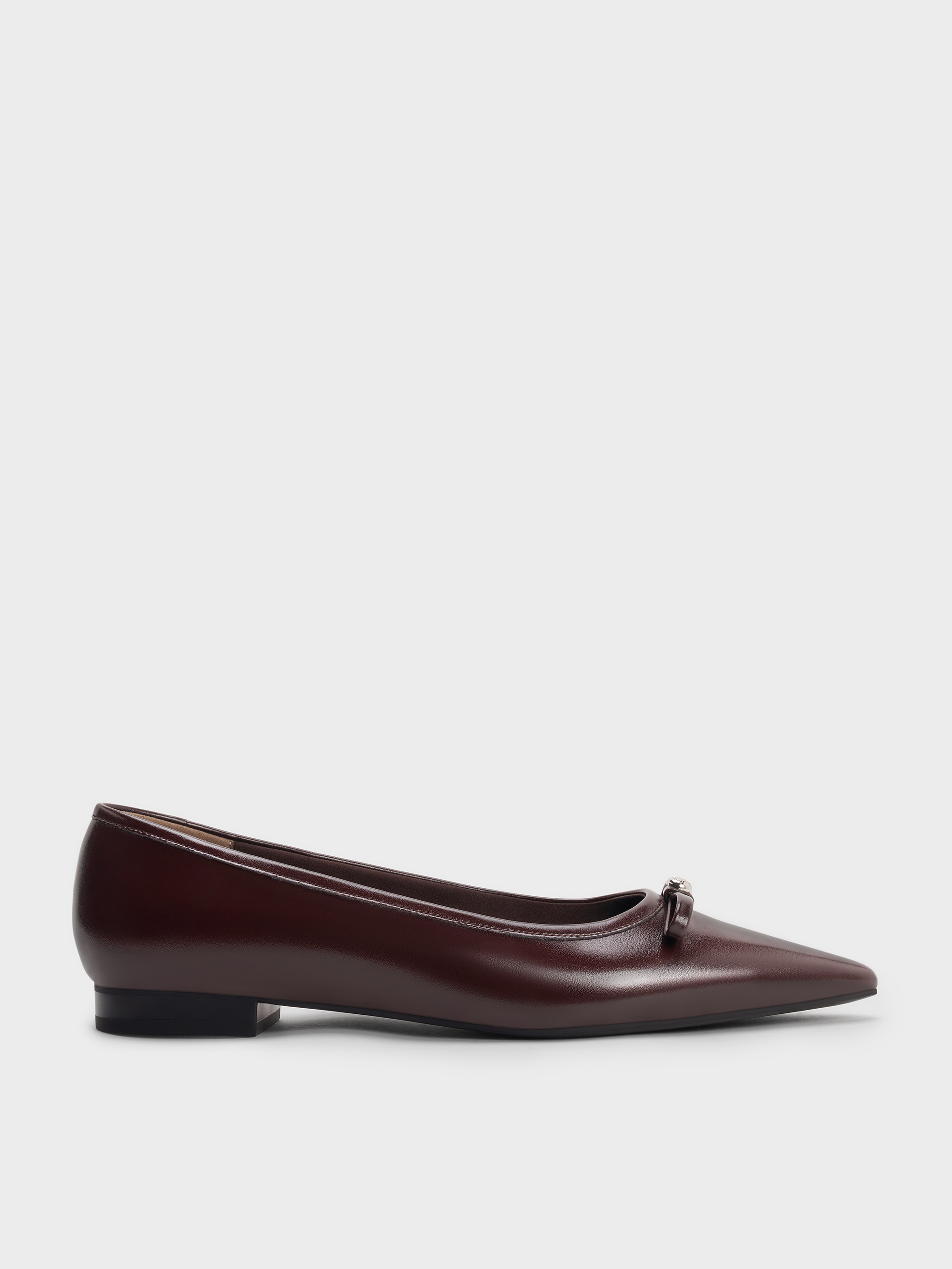 CHARLES & KEITH - Bow Pointed Ballet Flats by Charles & Keith US