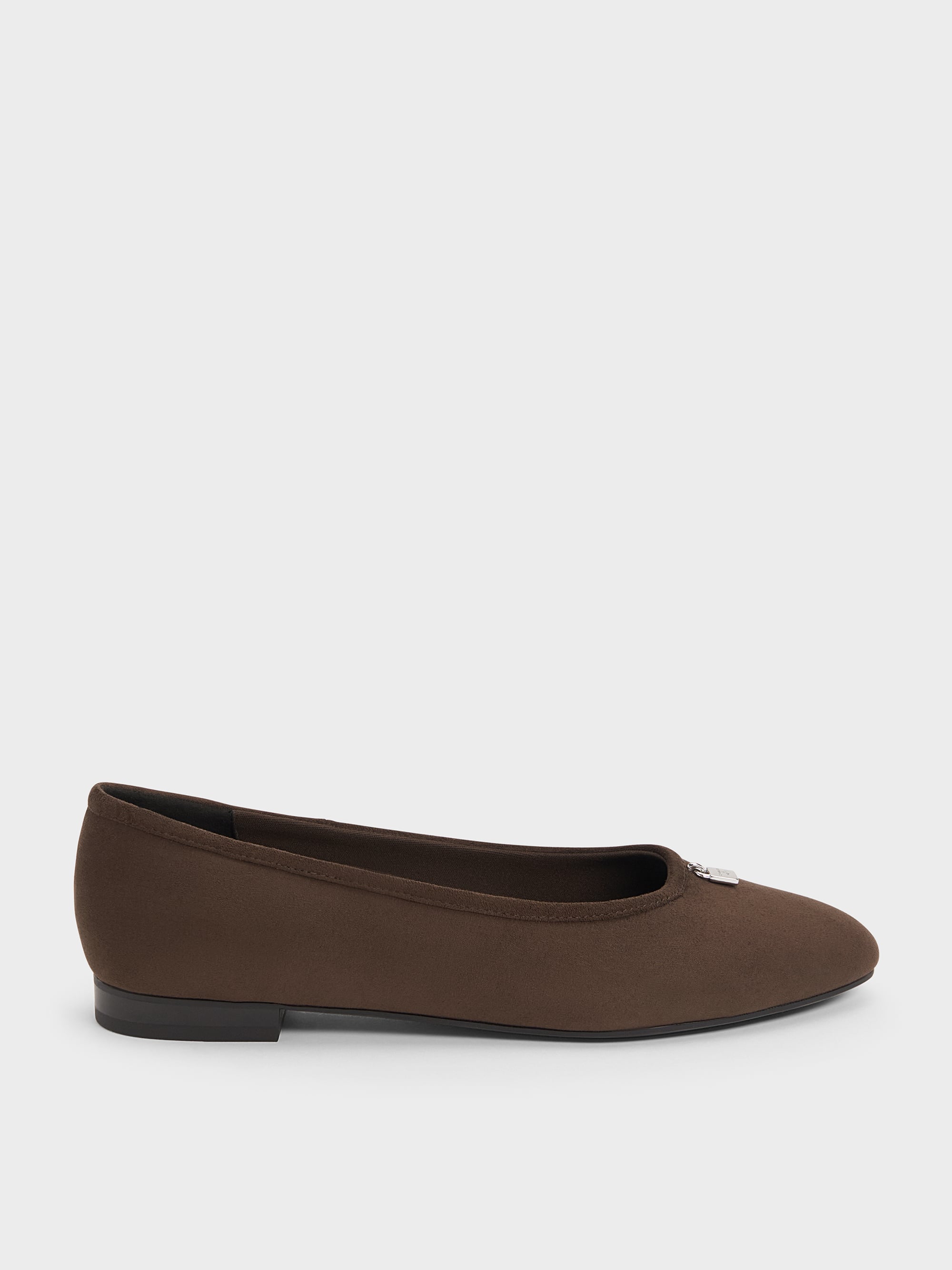 CHARLES & KEITH - Griselda Faux Suede Ballet Flats by Charles & Keith US