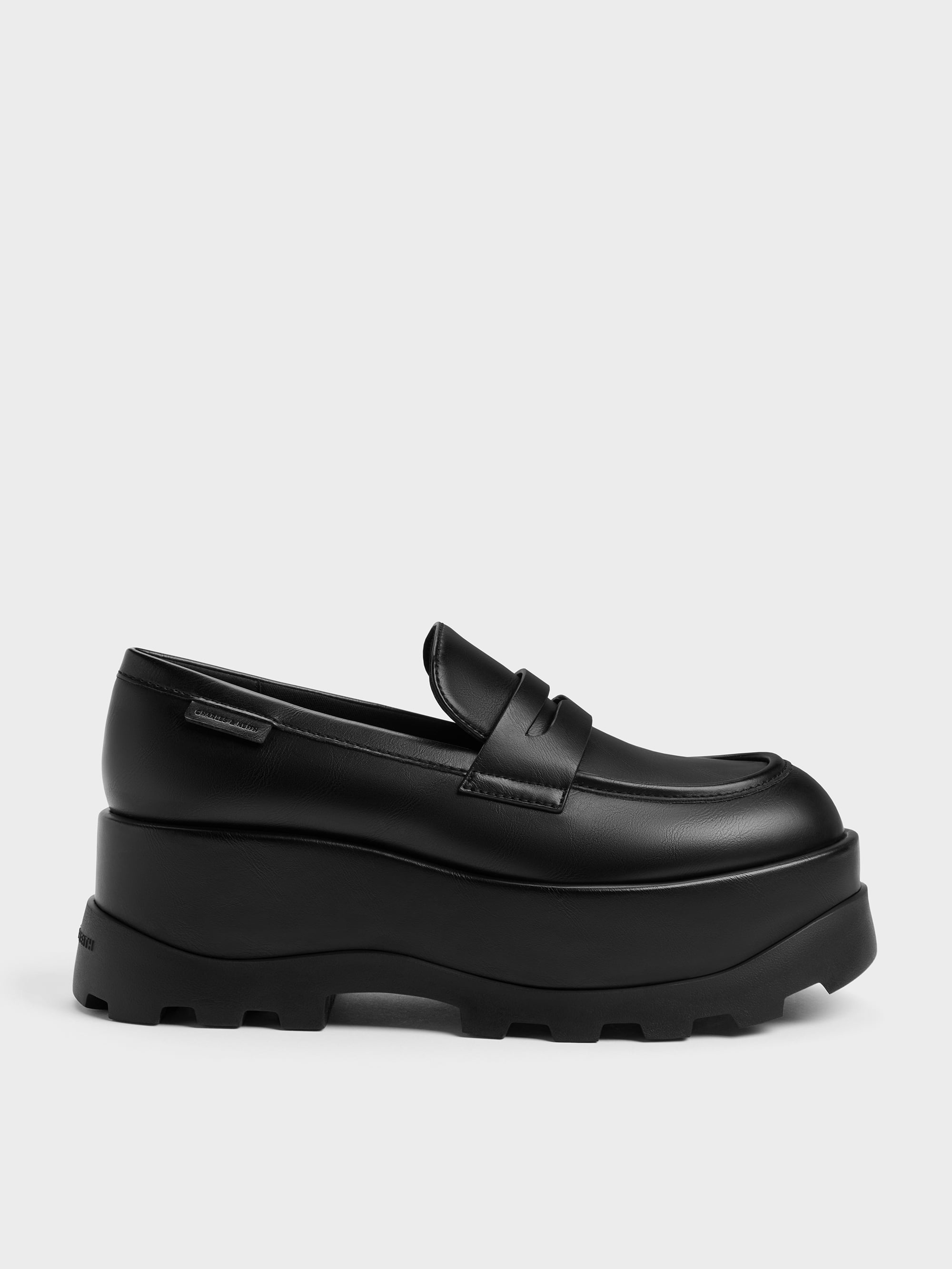 CHARLES & KEITH - Barron Platform Penny Loafers by Charles & Keith US