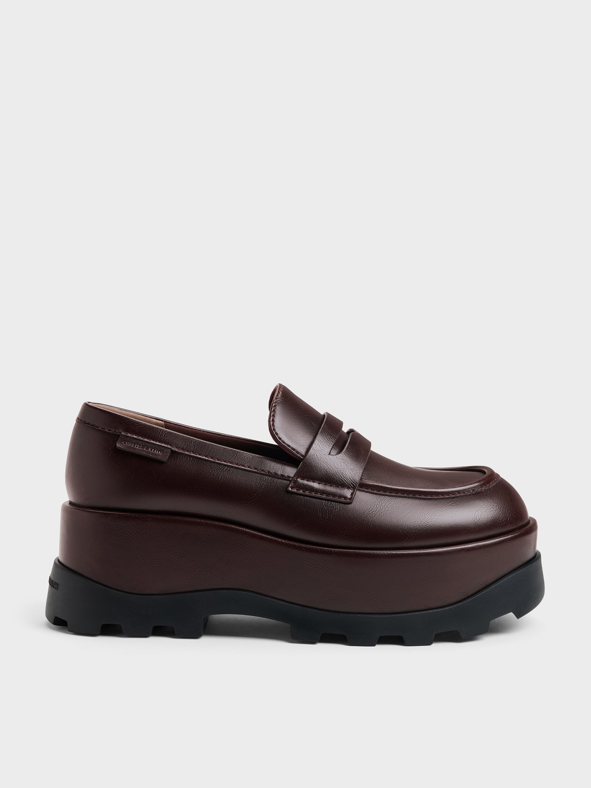 CHARLES & KEITH - Barron Platform Penny Loafers by Charles & Keith US