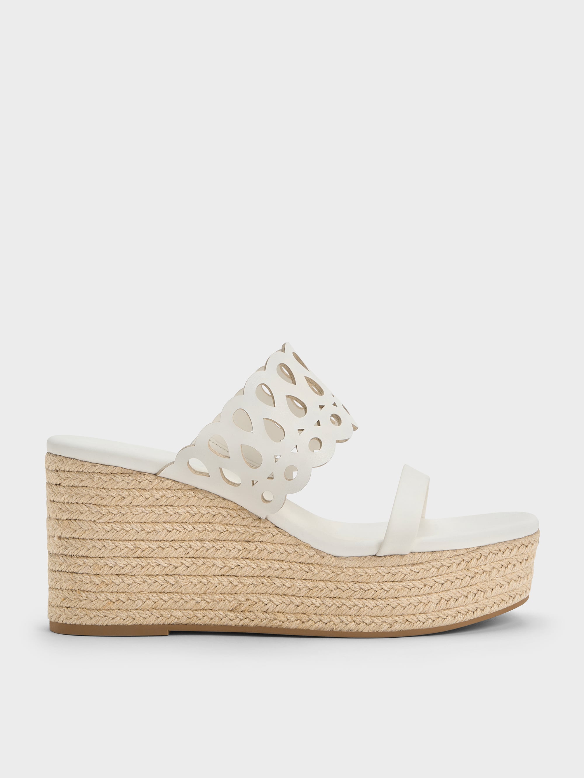 CHARLES & KEITH - Cut-Out Espadrille Wedges by Charles & Keith US