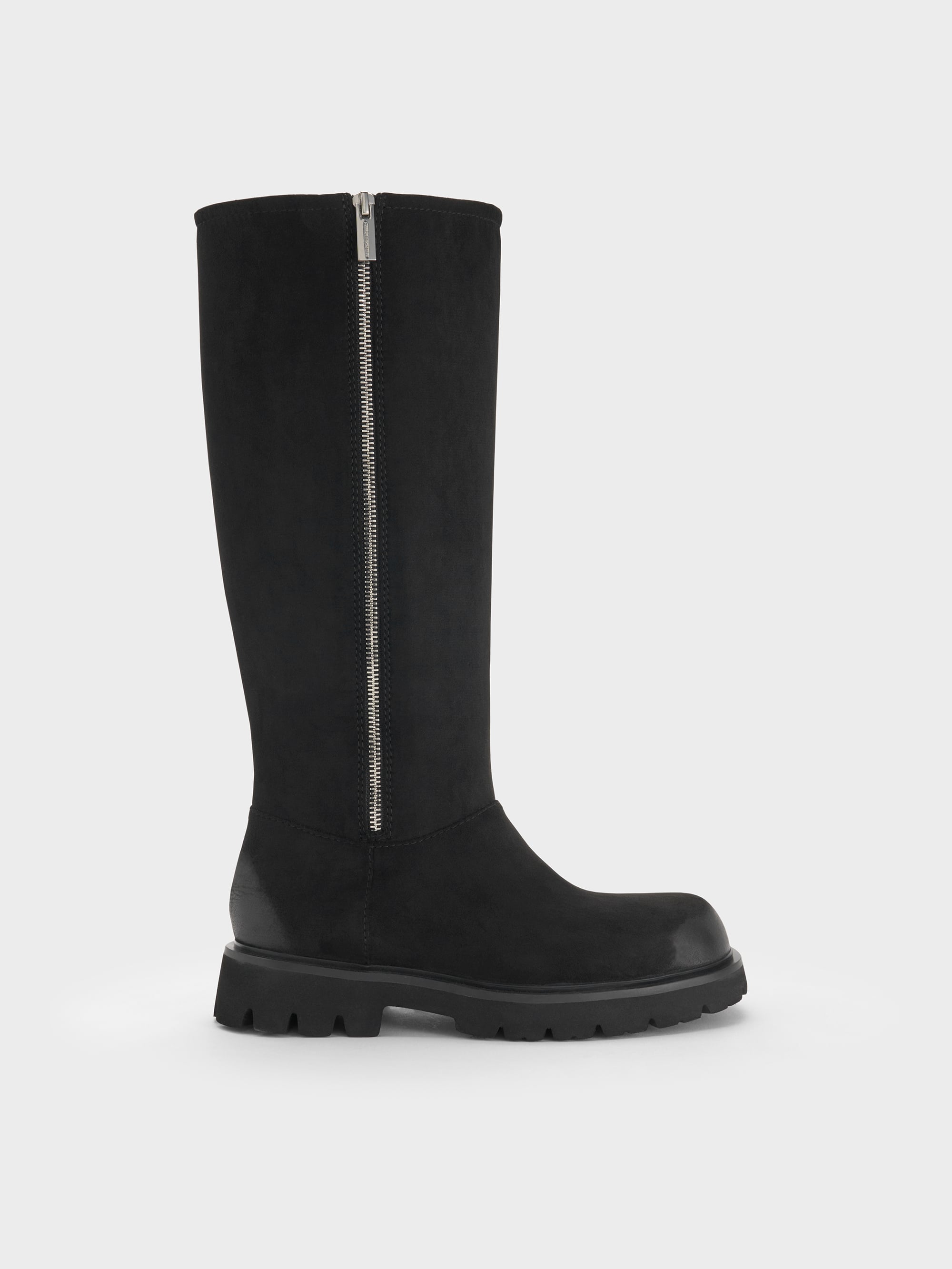 CHARLES & KEITH - Rosamond Faux Suede Knee-High Boots by Charles & Keith US