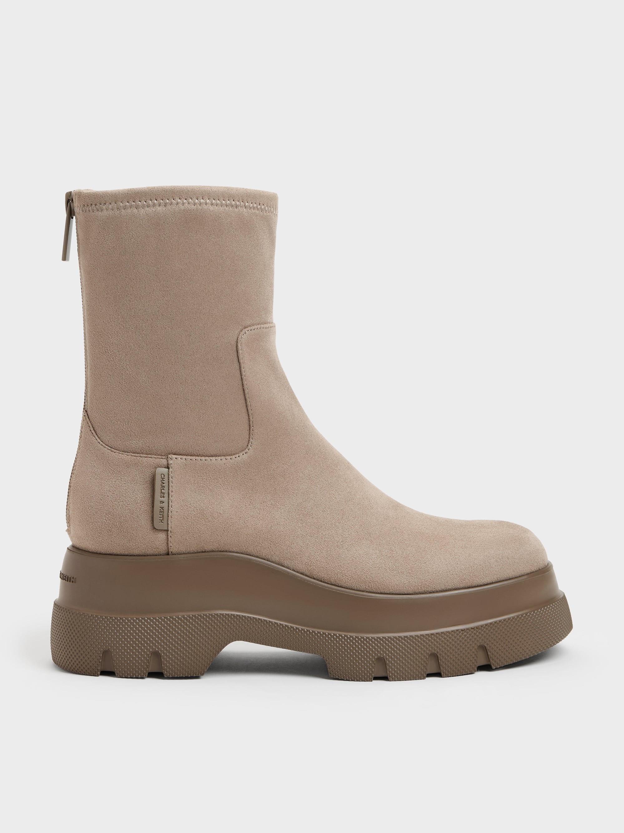 CHARLES & KEITH - Leoi Faux Suede Chunky Ankle Boots by Charles & Keith US