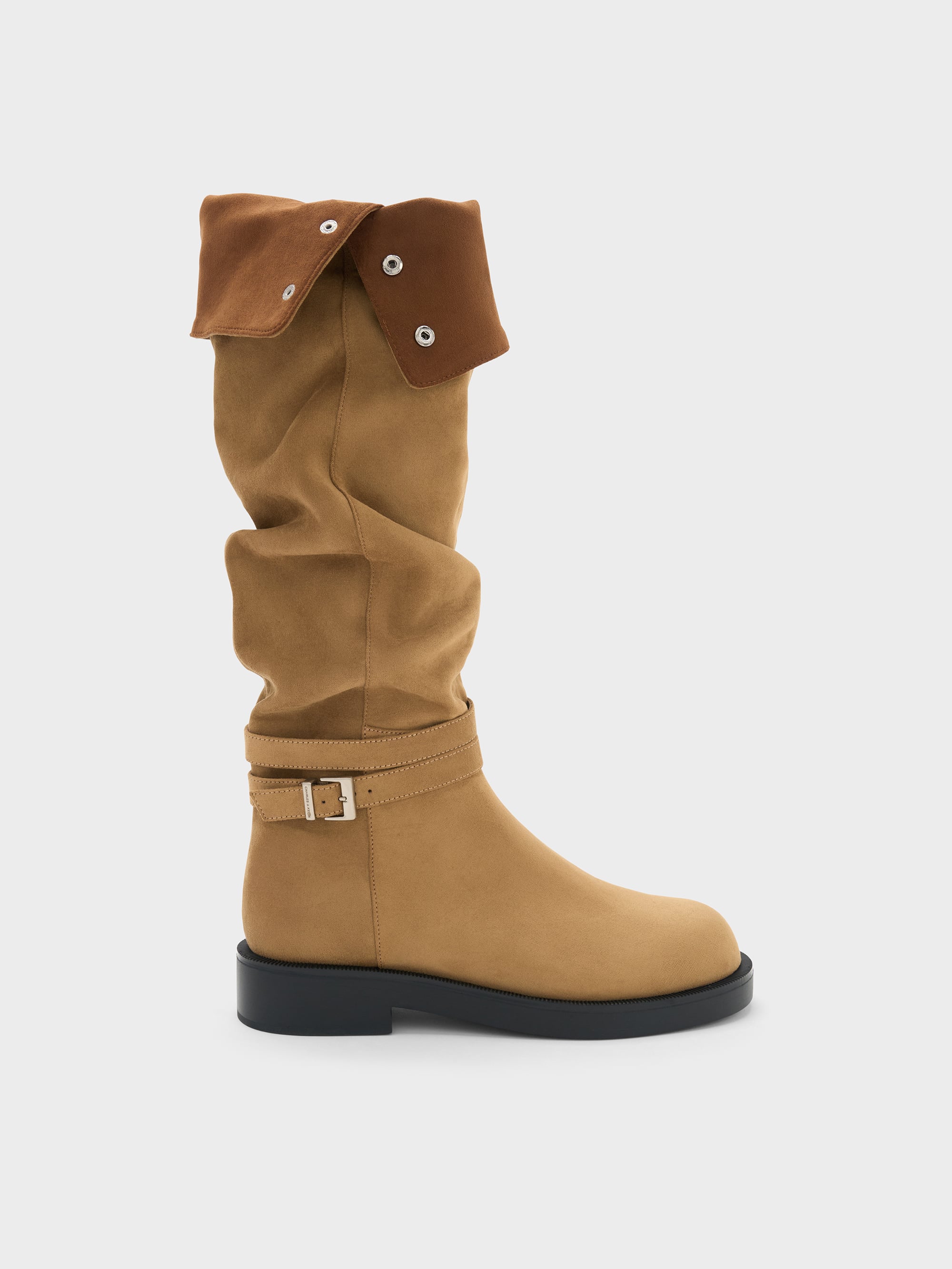 CHARLES & KEITH - Eilis Faux Suede Thigh-High Boots by Charles & Keith US