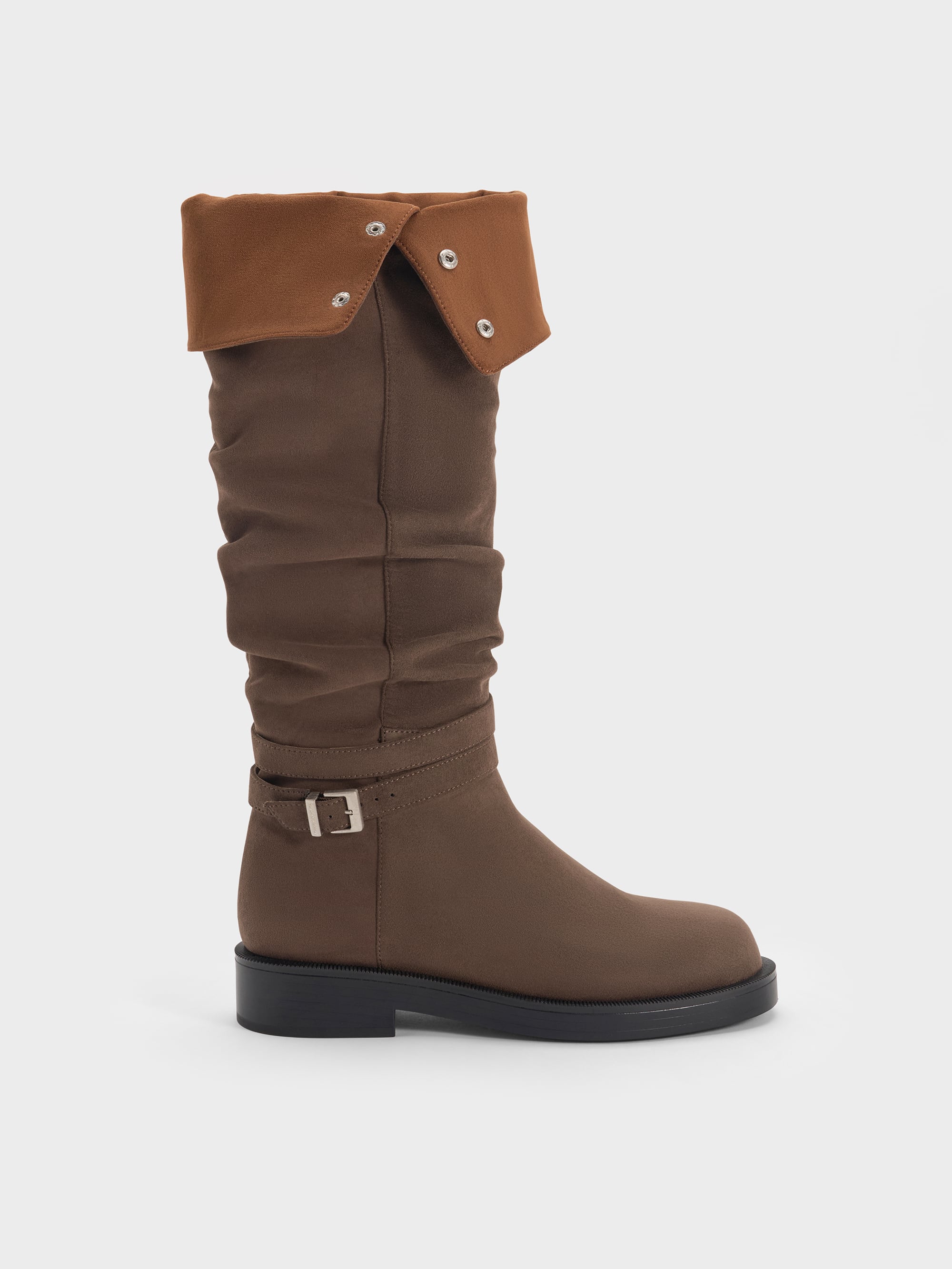CHARLES & KEITH - Eilis Faux Suede Thigh-High Boots by Charles & Keith US