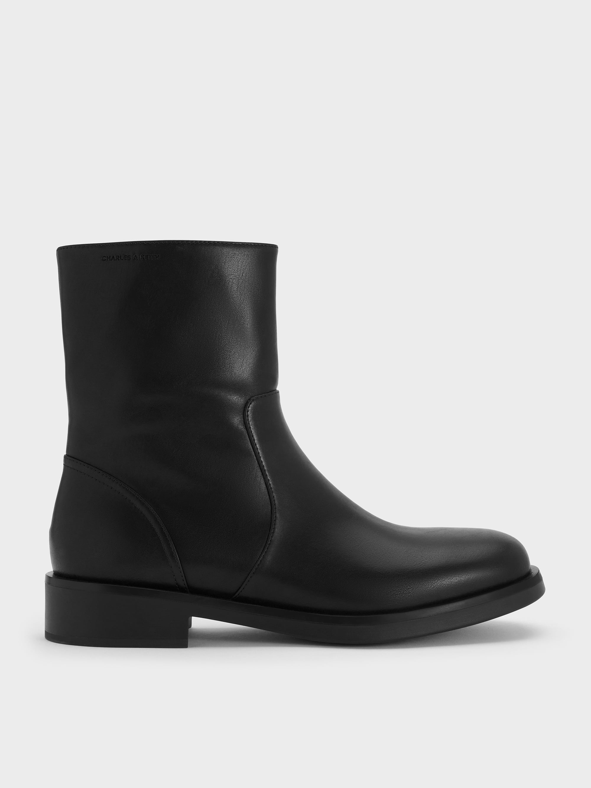 CHARLES & KEITH - Side-Zip Ankle Boots by Charles & Keith US