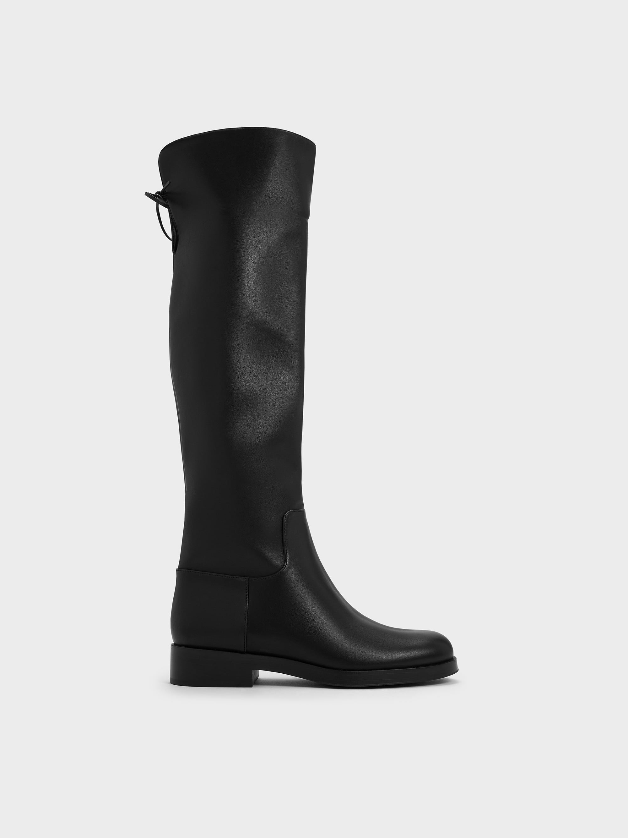 CHARLES & KEITH - Louisa Fold-Over Thigh-High Boots by Charles & Keith US