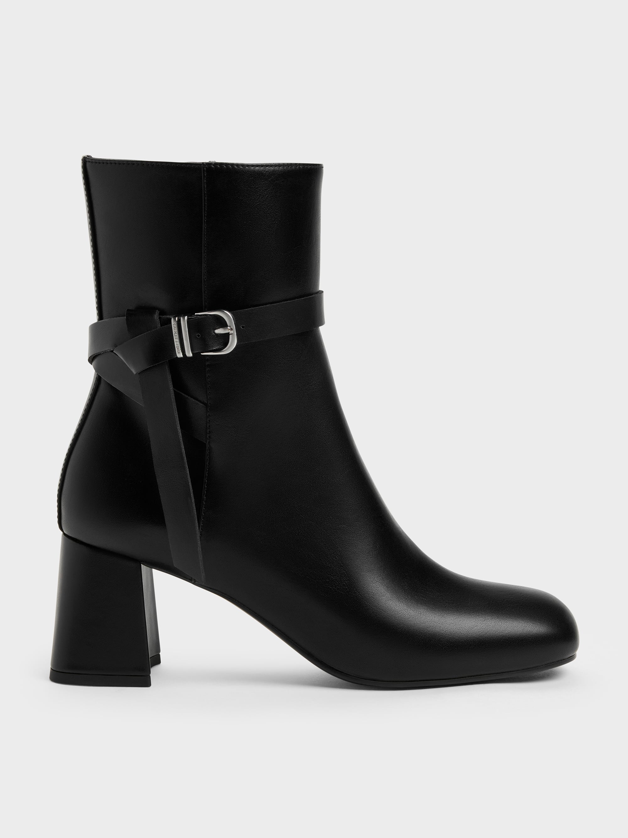 CHARLES & KEITH - Eliza Block-Heel Ankle Boots by Charles & Keith US