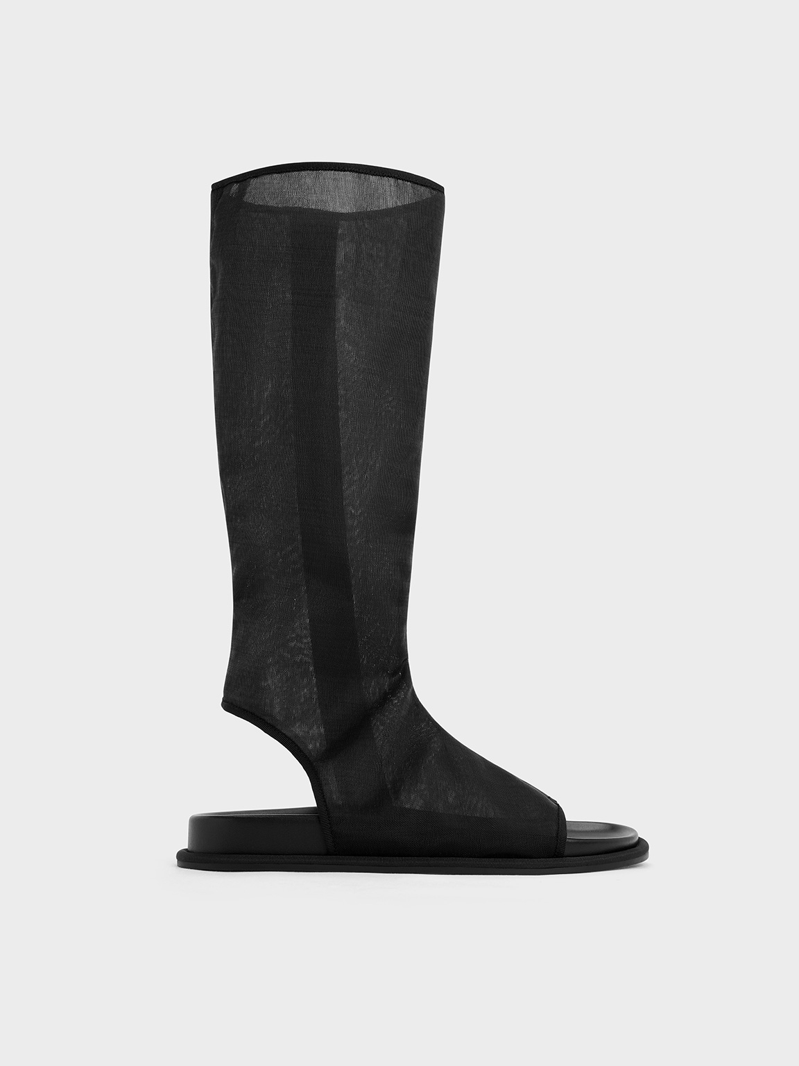 CHARLES & KEITH - Loren Mesh Cut-Out Boot Sandals by Charles & Keith US