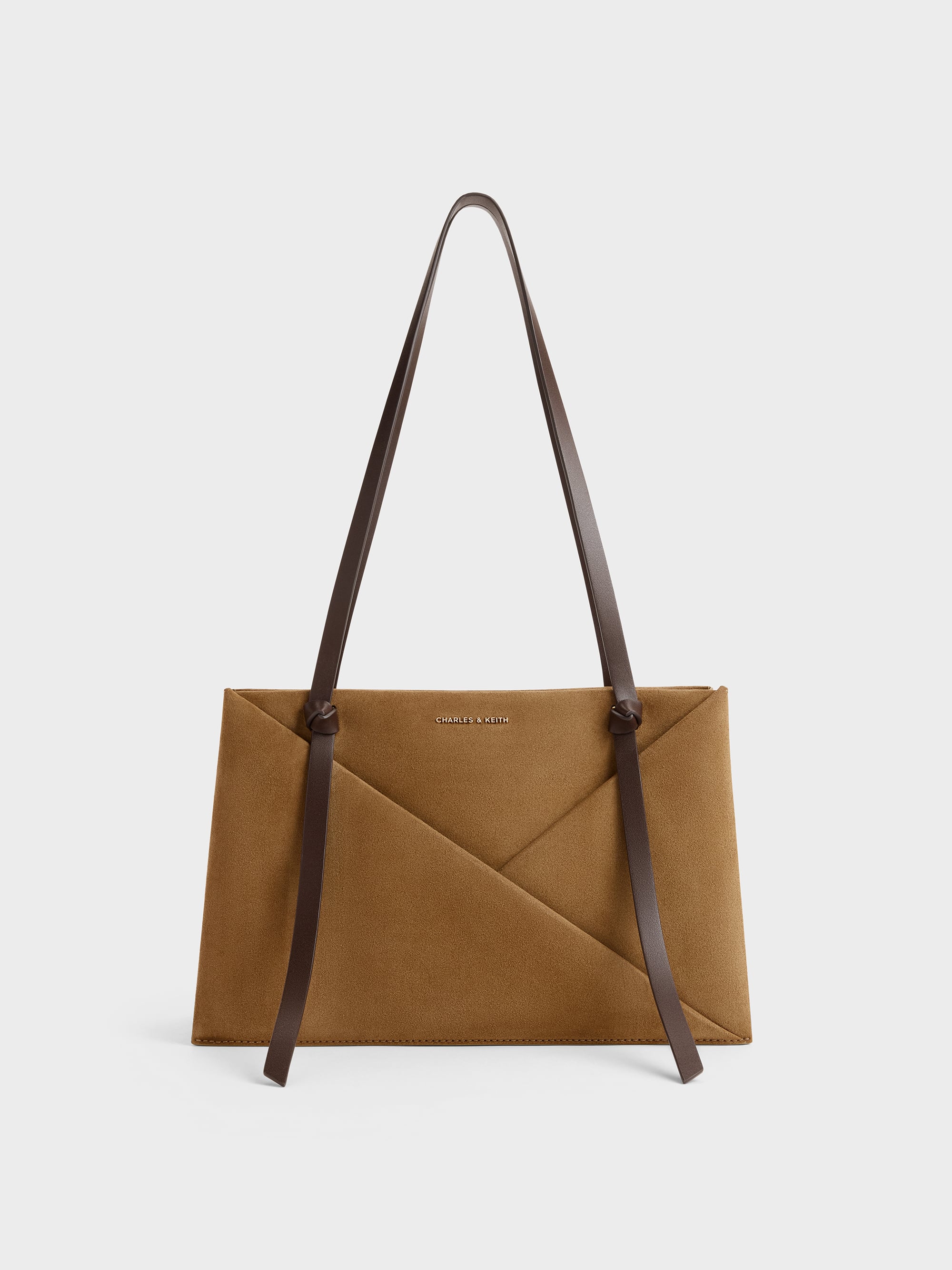 CHARLES & KEITH - Midori Two-Tone Geometric Tote Bag by Charles & Keith US