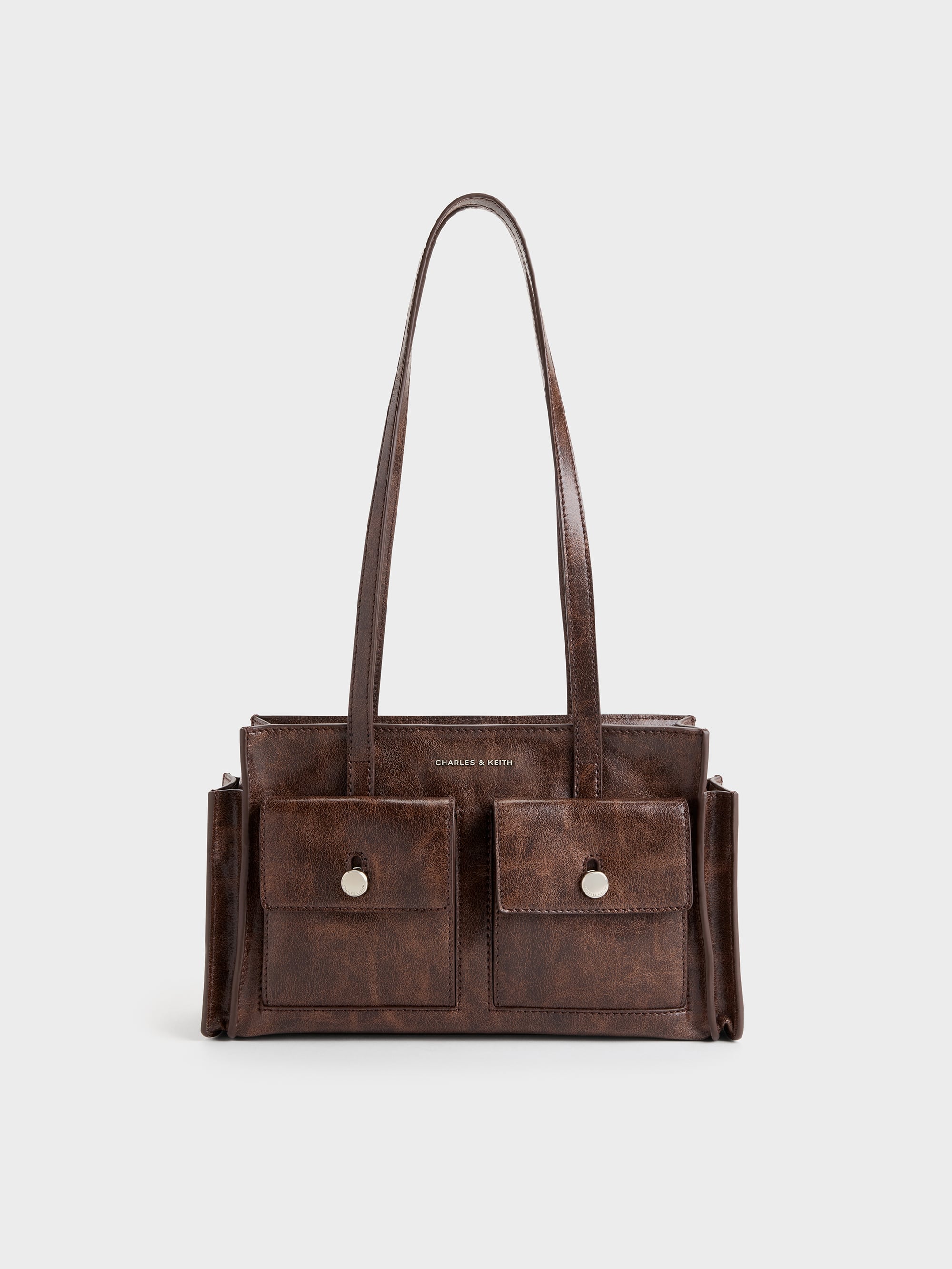 CHARLES & KEITH - Zevon Multi-Pocket Tote Bag by Charles & Keith US