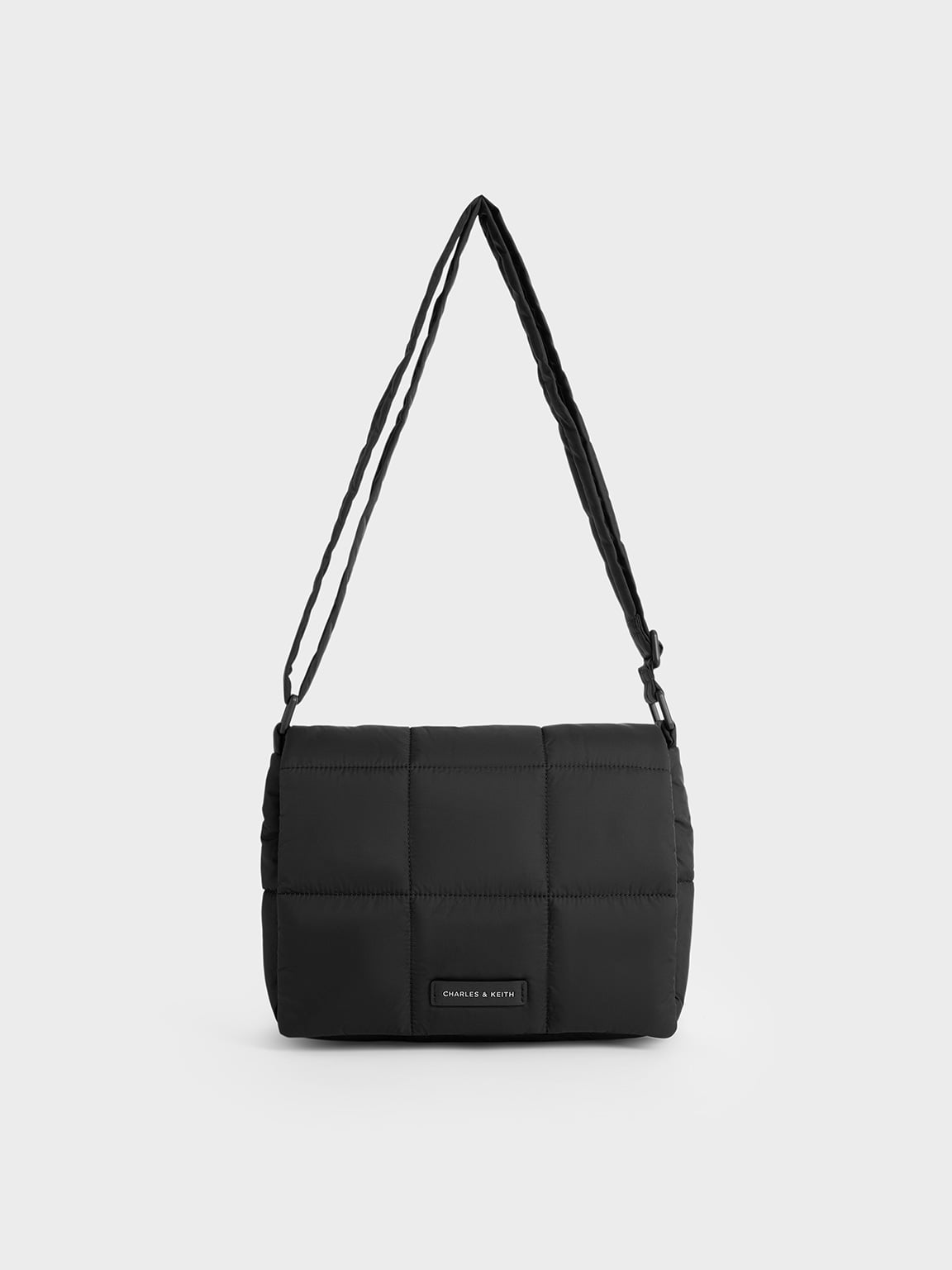 CHARLES & KEITH - Mini Errya Nylon Quilted Puffy Crossbody Bag by Charles & Keith US