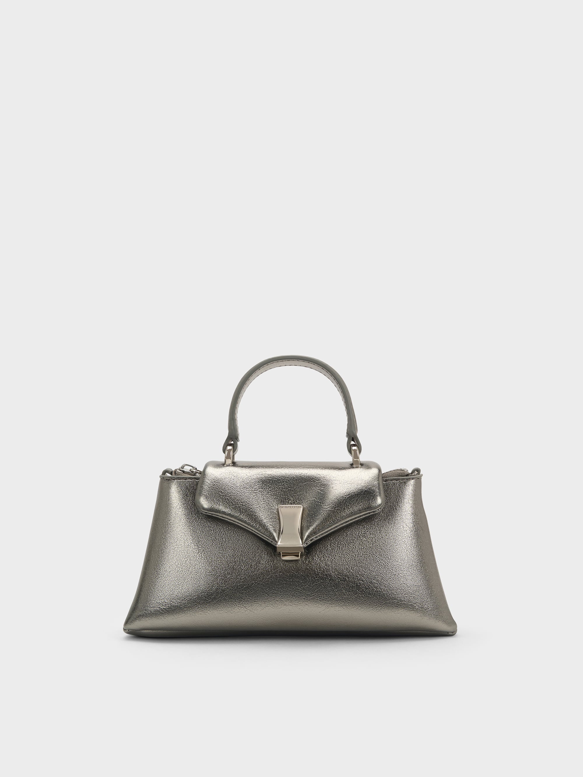 CHARLES & KEITH - Micro Lilibet Metallic Top Handle Bag by Charles & Keith US