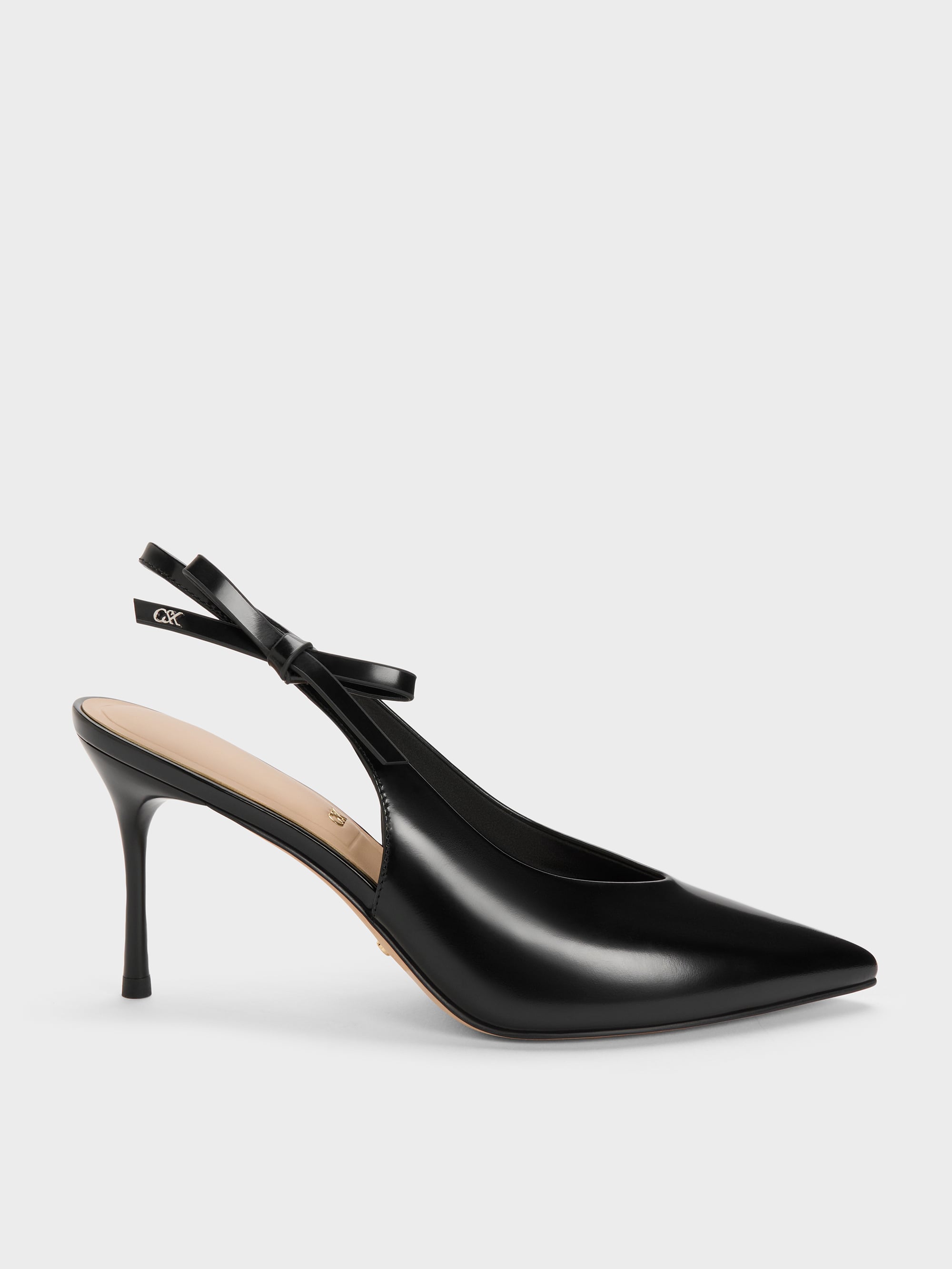 CHARLES & KEITH - Anastasia Leather Slingback Pumps by Charles & Keith US