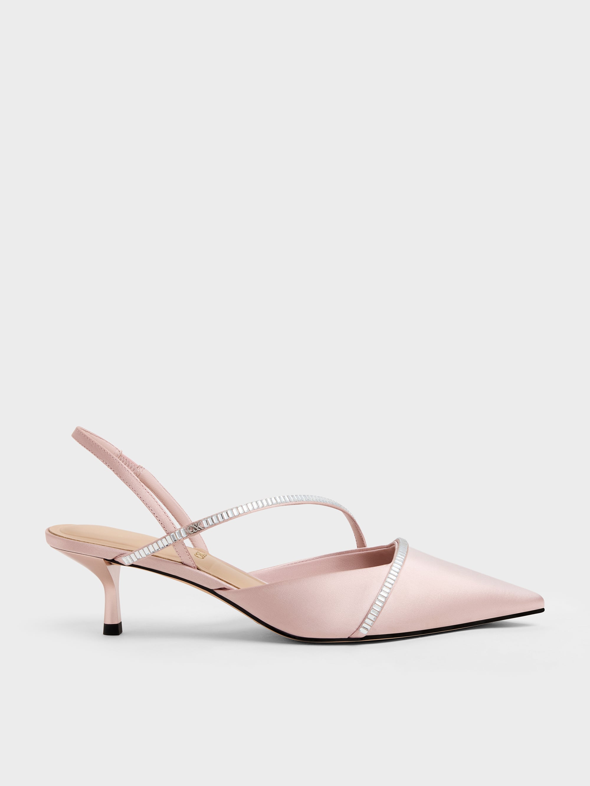 CHARLES & KEITH - Gem Slingback Kitten Heels by Charles & Keith US